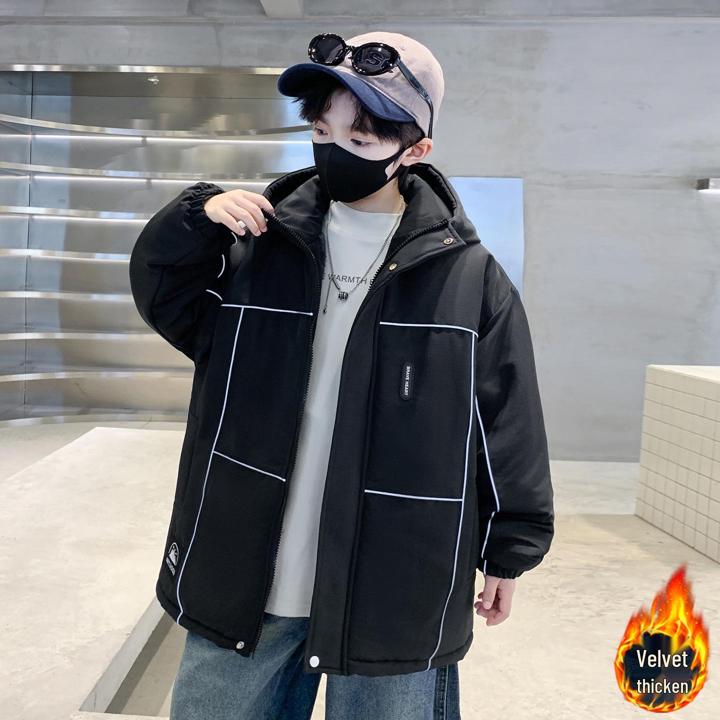 Зимняя парка с капюшоном для мальчиков на флисовой подкладке - Новый стиль 2025 170 cm чёрный
Зимняя парка с капюшоном для мальчиков на флисовой подкладке - Новый стиль 2025 170 cm чёрный