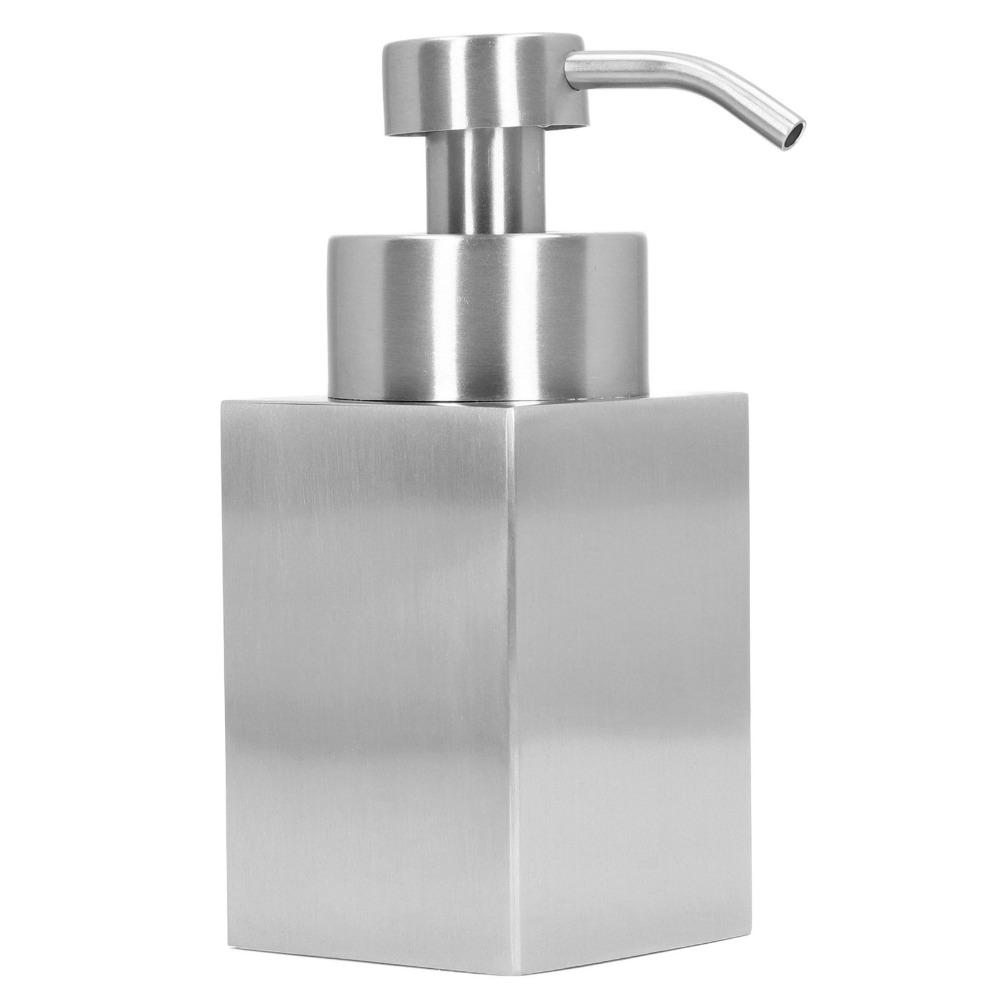 Refillable Design Liquid Soap Dispenser Silver Lotion Bottle Bathroom Kitchen Laundry Room
Refillable Design Liquid Soap Dispenser Silver Lotion Bottle Bathroom Kitchen Laundry Room