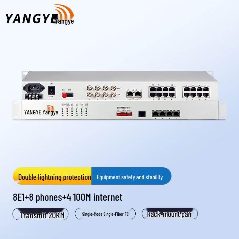 Yangye Integrated Business Optical Transceiver FC Single-Fiber 20KM
Yangye Integrated Business Optical Transceiver FC Single-Fiber 20KM