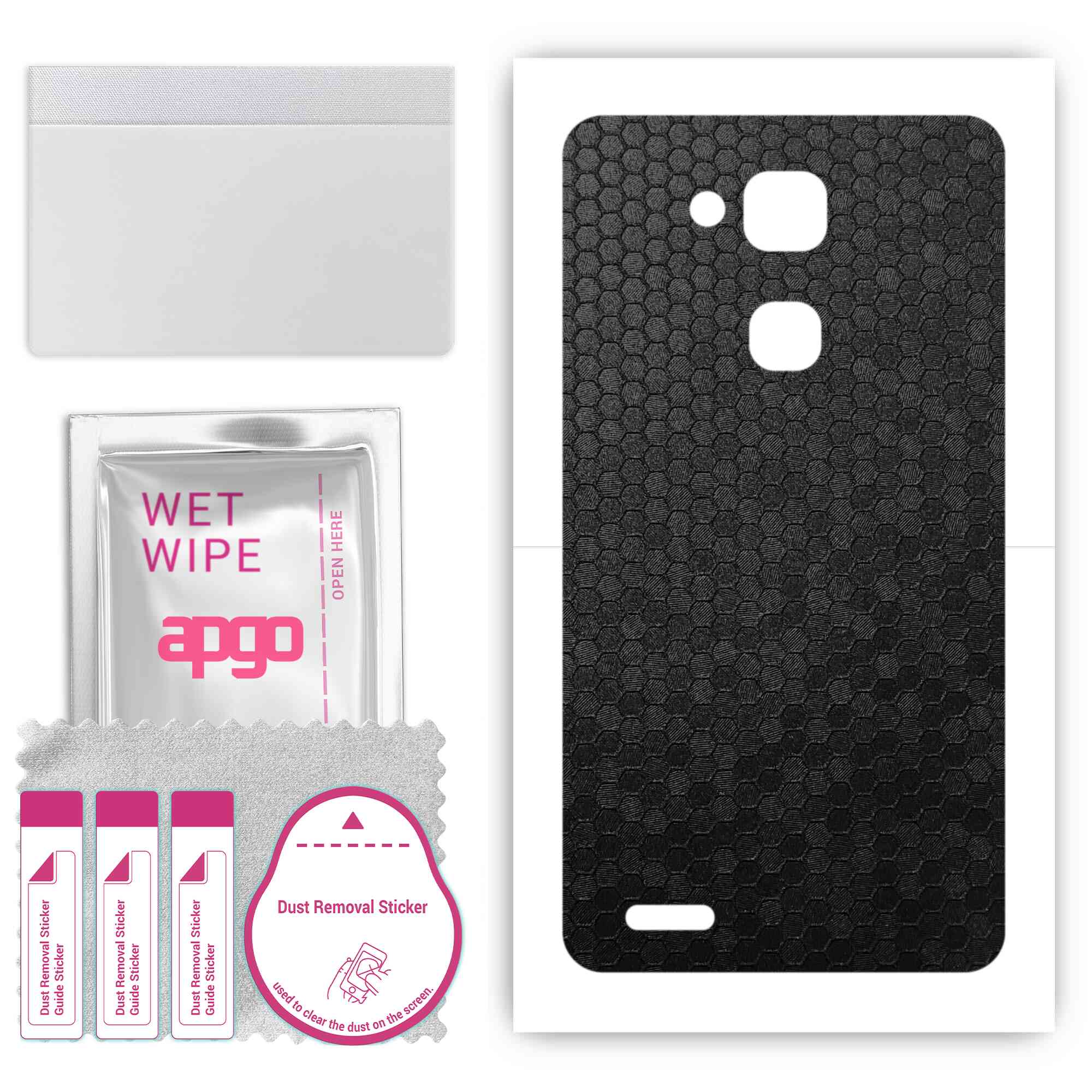 apgo Protective Skin Sticker for the back compatible with Huawei Mate 7, Wrap Film, Foil, Vinyl - Pattern Black Honeycomb
apgo Protective Skin Sticker for the back compatible with Huawei Mate 7, Wrap Film, Foil, Vinyl - Pattern Black Honeycomb