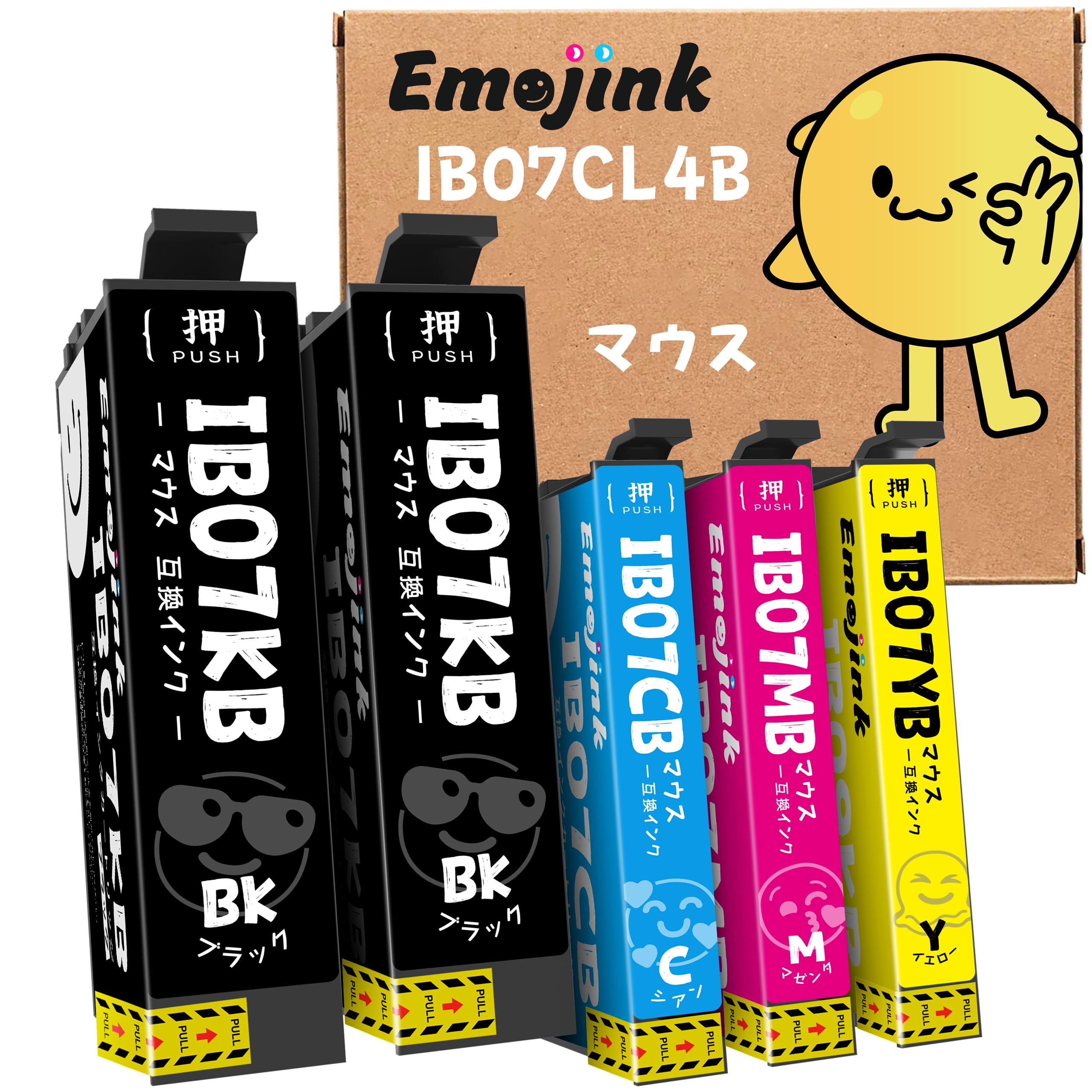 Emojink Epson IB07 Compatible Ink Cartridge Mouse IB07CL4B IB07KB IB07CB IB07MB IB07YB Large Capacity 4 Colours 5 Pieces Інструкція з експлуатації в комплекті
Emojink Epson IB07 Compatible Ink Cartridge Mouse IB07CL4B IB07KB IB07CB IB07MB IB07YB Large Capacity 4 Colours 5 Pieces Інструкція з експлуатації в комплекті