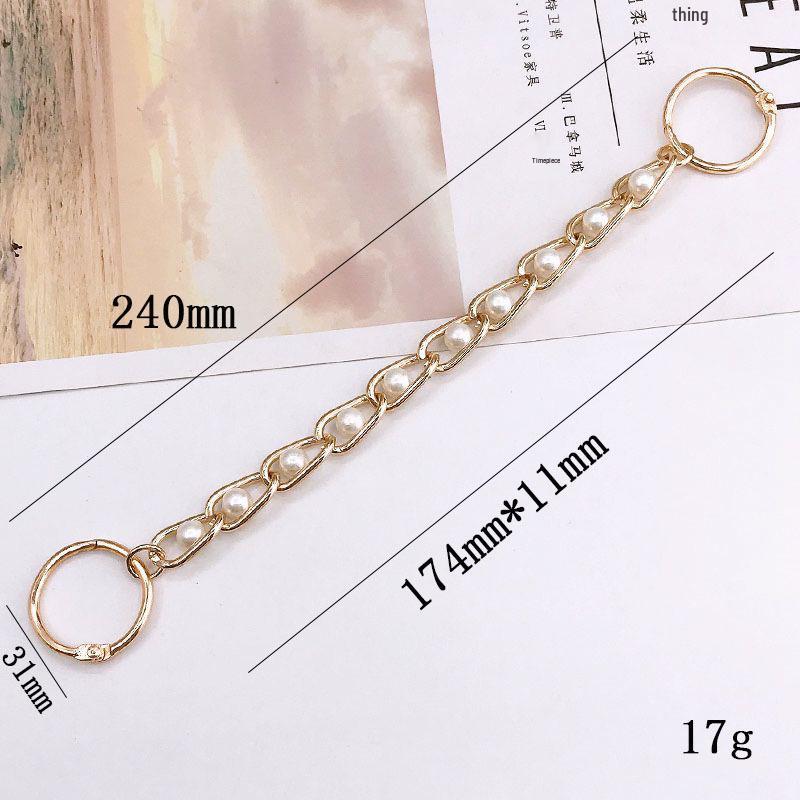 Yi Lian Acrylic Rhinestone and Round Bead Shoe Chain Decoration
Yi Lian Acrylic Rhinestone and Round Bead Shoe Chain Decoration