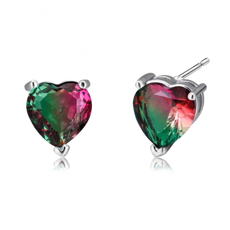 Earrings Earrings Rose Gold Red Emerald Love Tourmaline Stone Stud Earrings European and American Jewelry
Earrings Earrings Rose Gold Red Emerald Love Tourmaline Stone Stud Earrings European and American Jewelry