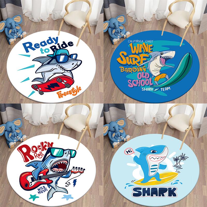 Shark Kawaii Printed round carpet children s living room decoration Floor pad Bedroom children s room non-slip pad Home decor
Shark Kawaii Printed round carpet children s living room decoration Floor pad Bedroom children s room non-slip pad Home decor