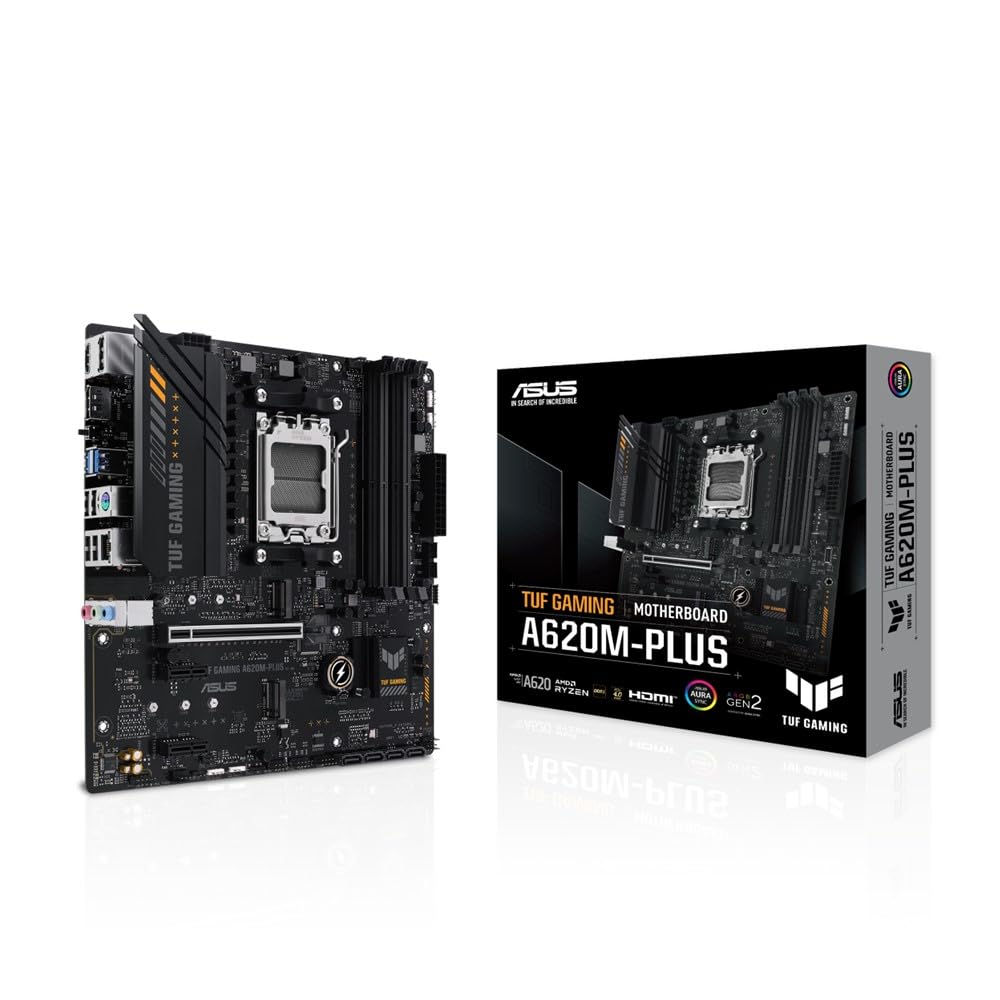ASUS TUF GAMING AMD Ryzen 7000 series AM5 compatible A620 mATX authorized distributor product A620M-PLUS motherboard/domestic
ASUS TUF GAMING AMD Ryzen 7000 series AM5 compatible A620 mATX authorized distributor product A620M-PLUS motherboard/domestic