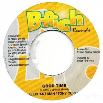 7inch Record ELEPHANT MAN / TONY CURTIS - Good Time NONE B-Rich Records Jamaica Reggae, Ska & Dub Used
7inch Record ELEPHANT MAN / TONY CURTIS - Good Time NONE B-Rich Records Jamaica Reggae, Ska & Dub Used