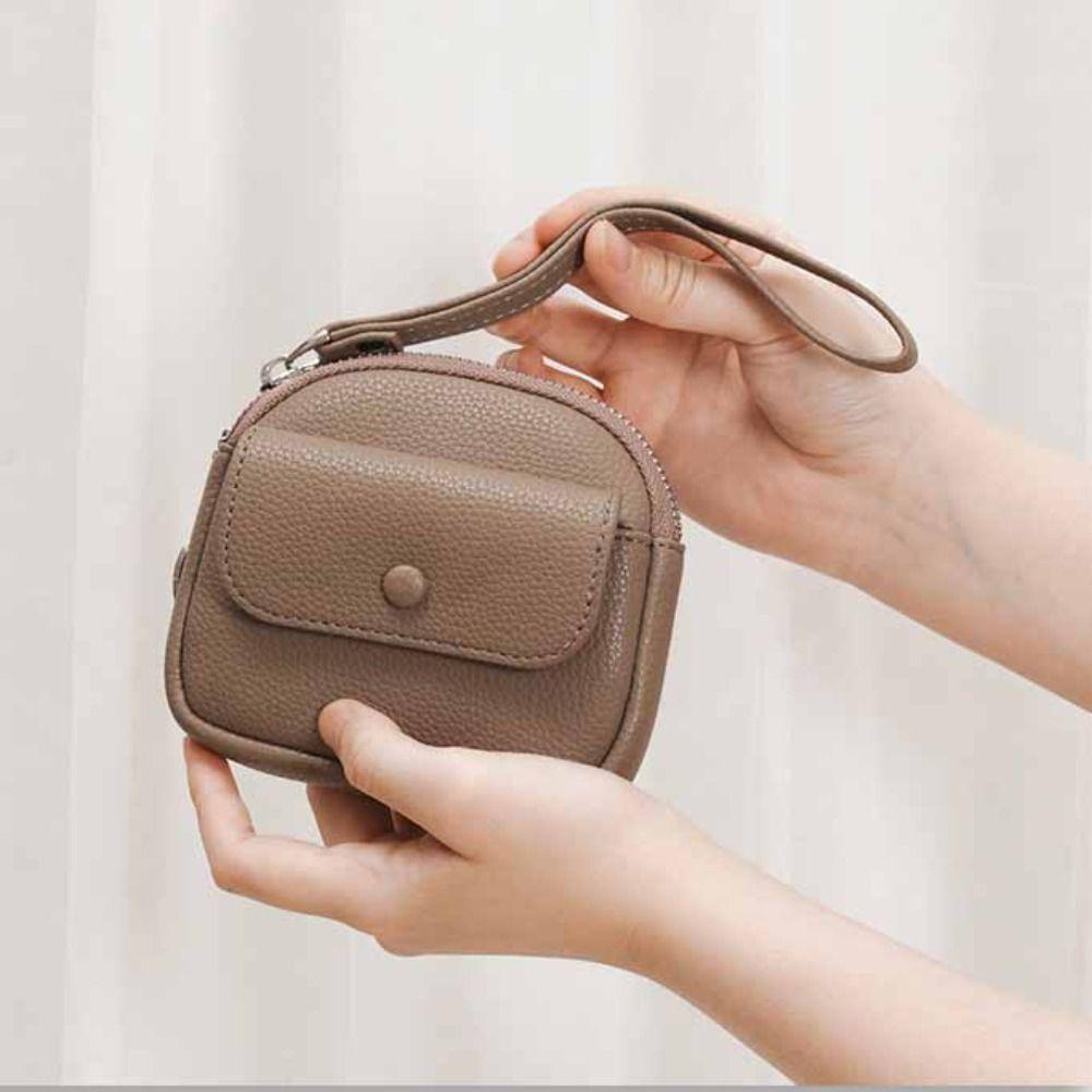 Solid Color Handheld Wallet Korean Style Small Item Bag Portable Zipper Coin Purse Outdoor коричневий
Solid Color Handheld Wallet Korean Style Small Item Bag Portable Zipper Coin Purse Outdoor коричневий