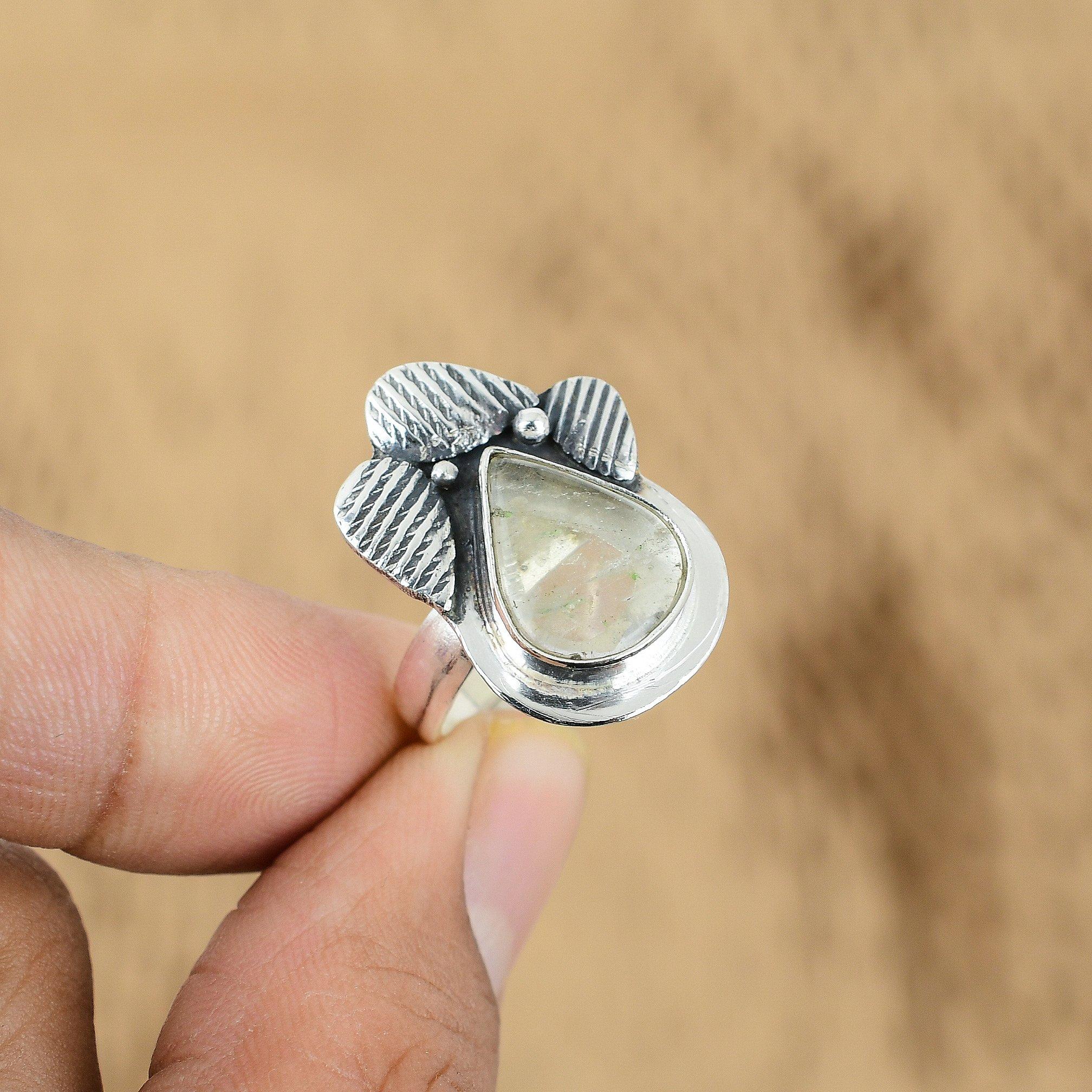 Natural Crystal Quartz Gemstone 925 Silver Statement Adjustable Ring For Women Yes
Natural Crystal Quartz Gemstone 925 Silver Statement Adjustable Ring For Women Yes