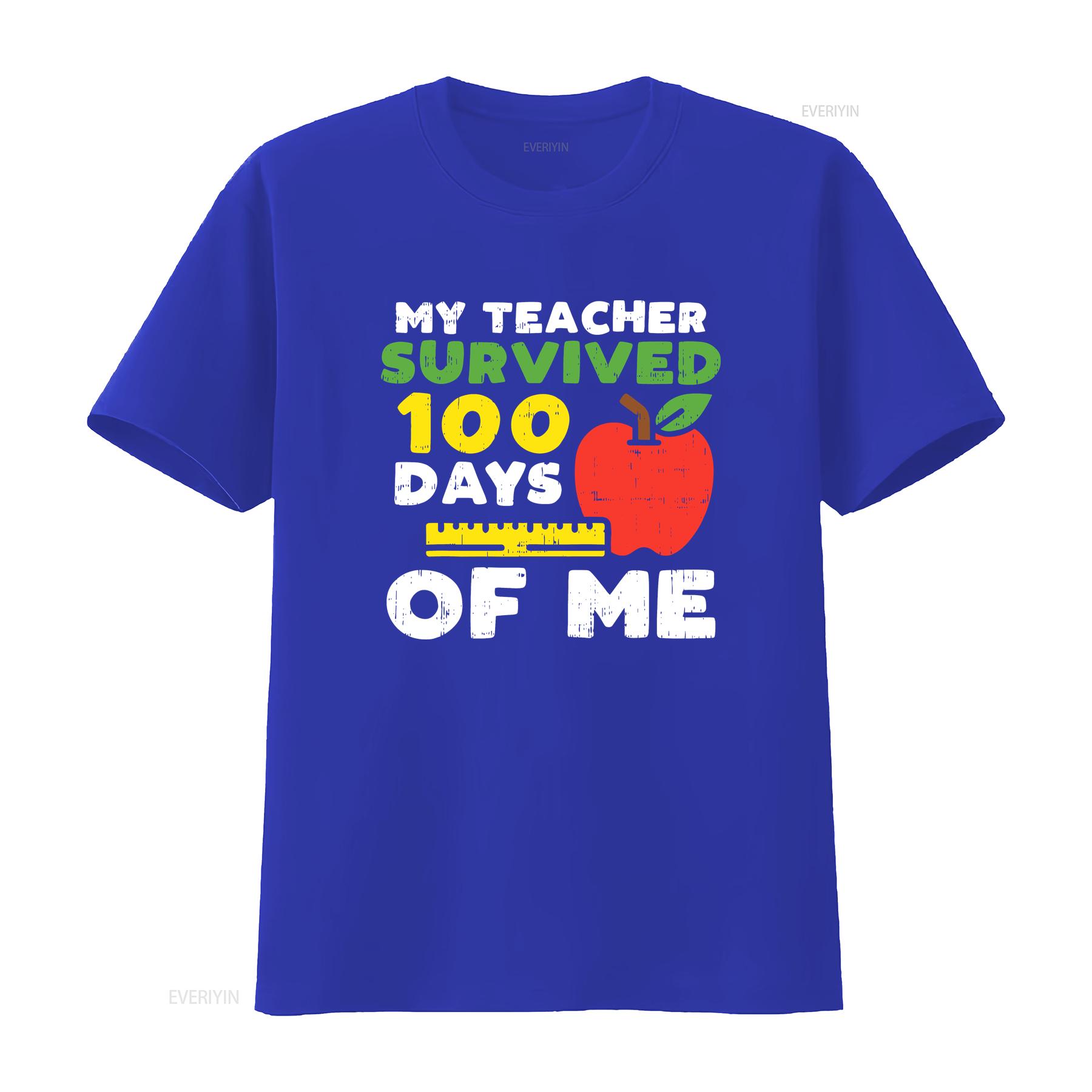 My Teacher Survived 100 Days 100th School Kids Boy Girl T Shirt vintage Washed Soft Stylish Versatile fashion Unisex Slightly S
My Teacher Survived 100 Days 100th School Kids Boy Girl T Shirt vintage Washed Soft Stylish Versatile fashion Unisex Slightly S
