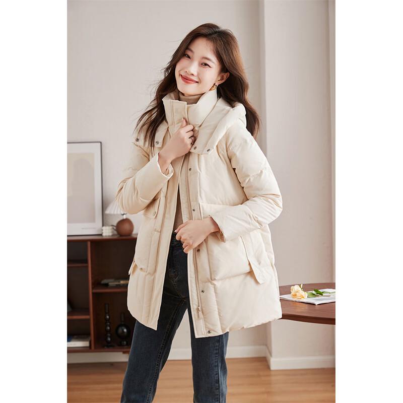 Женский пуховик с капюшоном в корейском стиле XL
Женский пуховик с капюшоном в корейском стиле XL