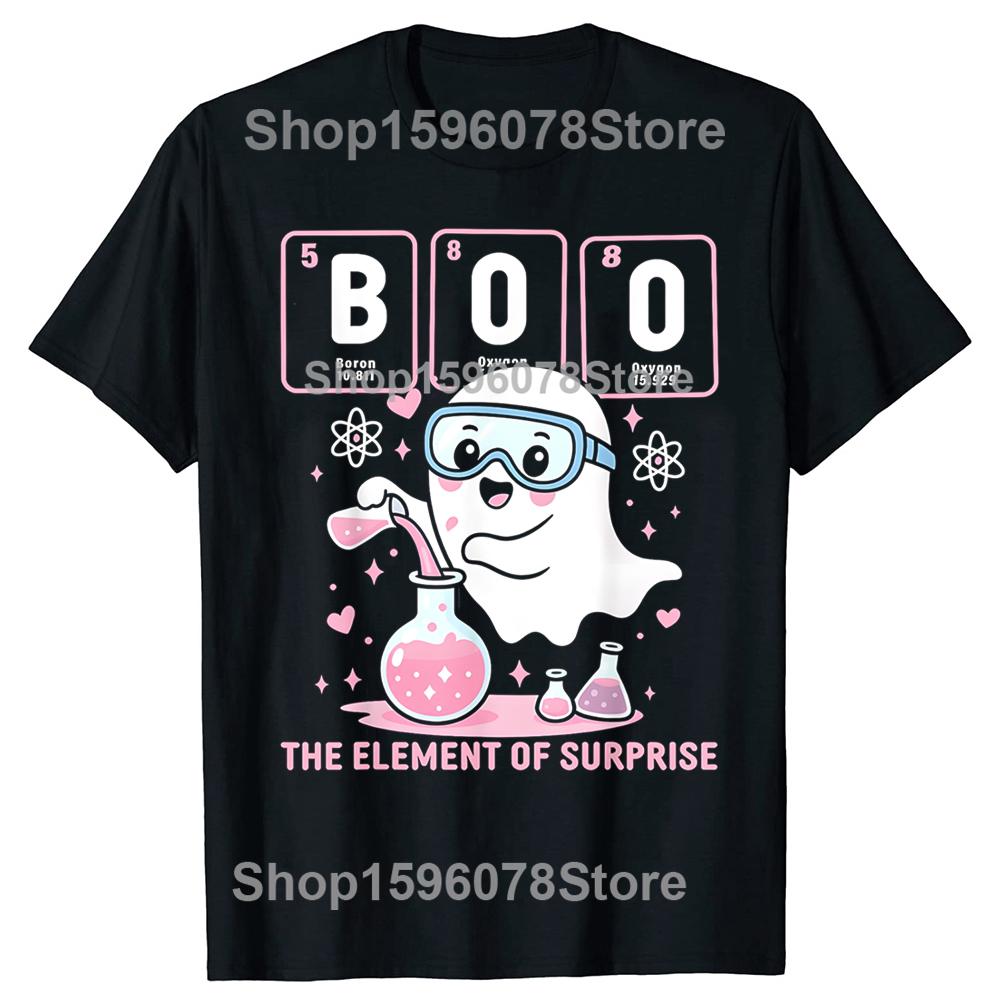Funny Chemistry Boo Surprise Halloween TShirt Unisex Women Clothing Fashion T Shirts Cotton Short Sleeve Oversized Tshirt Tops 4XL
Funny Chemistry Boo Surprise Halloween TShirt Unisex Women Clothing Fashion T Shirts Cotton Short Sleeve Oversized Tshirt Tops 4XL