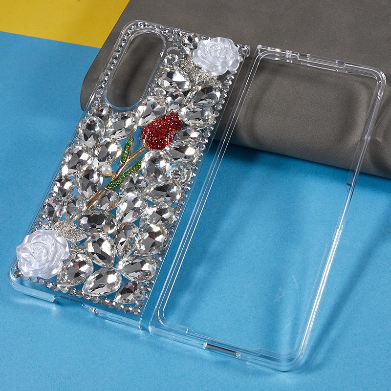 Rhinestone Decor Phone Case for Samsung Galaxy Z Fold5 5G,2-Piece Design Hard PC Phone Cover A
Rhinestone Decor Phone Case for Samsung Galaxy Z Fold5 5G,2-Piece Design Hard PC Phone Cover A