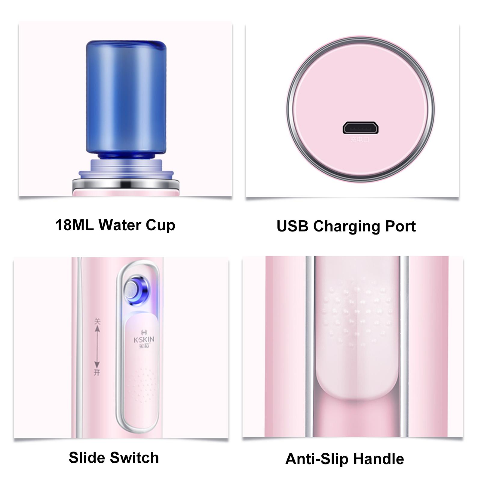 KD08 K·SKIN Nano Увлажнители для лица Ручной нано-распылитель Портативный отпариватель для лица SPA-увлажнитель 
KD08 K·SKIN Nano Увлажнители для лица Ручной нано-распылитель Портативный отпариватель для лица SPA-увлажнитель