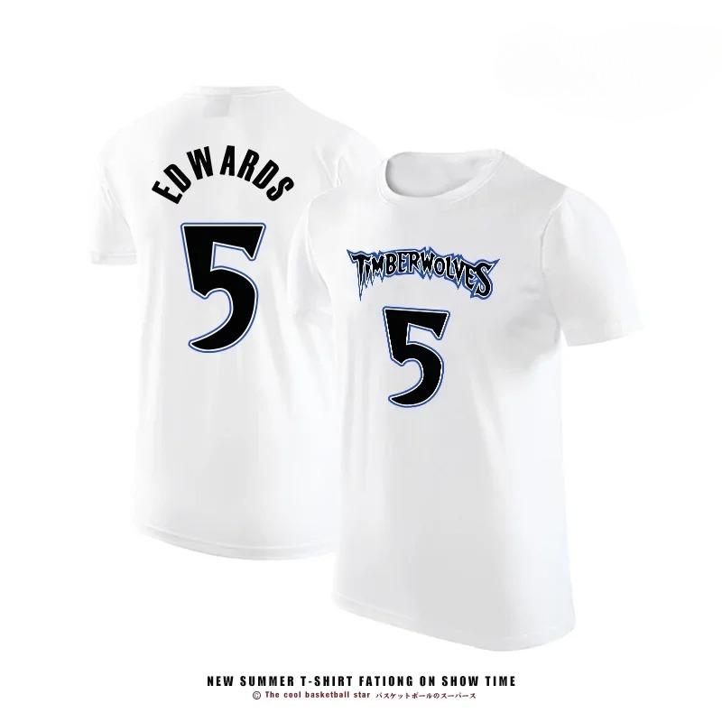 Жіноча футболка Edwards Timberwolves №5 Літня Дихаюча Джерсі Баскетбольна Спортивний Тренувальний Чиста З коротким рукавом Дизайн з принтом XL
Жіноча футболка Edwards Timberwolves №5 Літня Дихаюча Джерсі Баскетбольна Спортивний Тренувальний Чиста З коротким рукавом Дизайн з принтом XL
