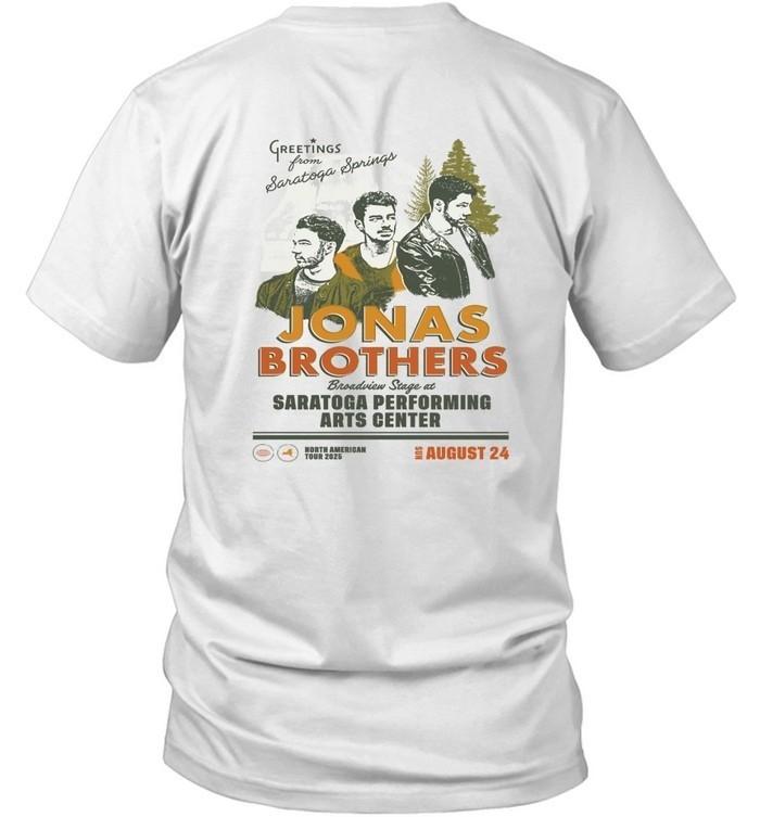 Jonas Brothers T-Shirt Aug 24 2025 Saratoga Performing Arts Center NY S
Jonas Brothers T-Shirt Aug 24 2025 Saratoga Performing Arts Center NY S
