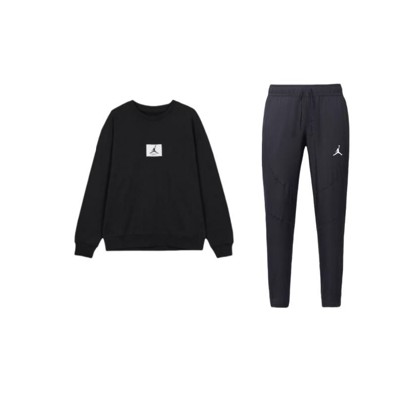 Jordan Logo Loose Fit Pullover Long Sleeve Jogger Pants Casual Sports Set Men sets DH9074-011+FB6935-010 M
Jordan Logo Loose Fit Pullover Long Sleeve Jogger Pants Casual Sports Set Men sets DH9074-011+FB6935-010 M