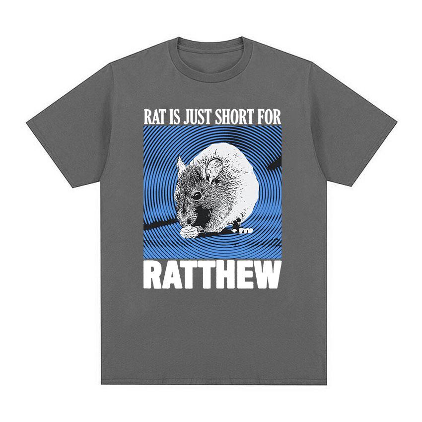 Cute Funny Rat Is Just Ratthew Graphic T Shirt Men Women Fashion Retro Short Sleeve T-shirt Casual 100% Cotton Oversized Tshirts
Cute Funny Rat Is Just Ratthew Graphic T Shirt Men Women Fashion Retro Short Sleeve T-shirt Casual 100% Cotton Oversized Tshirts