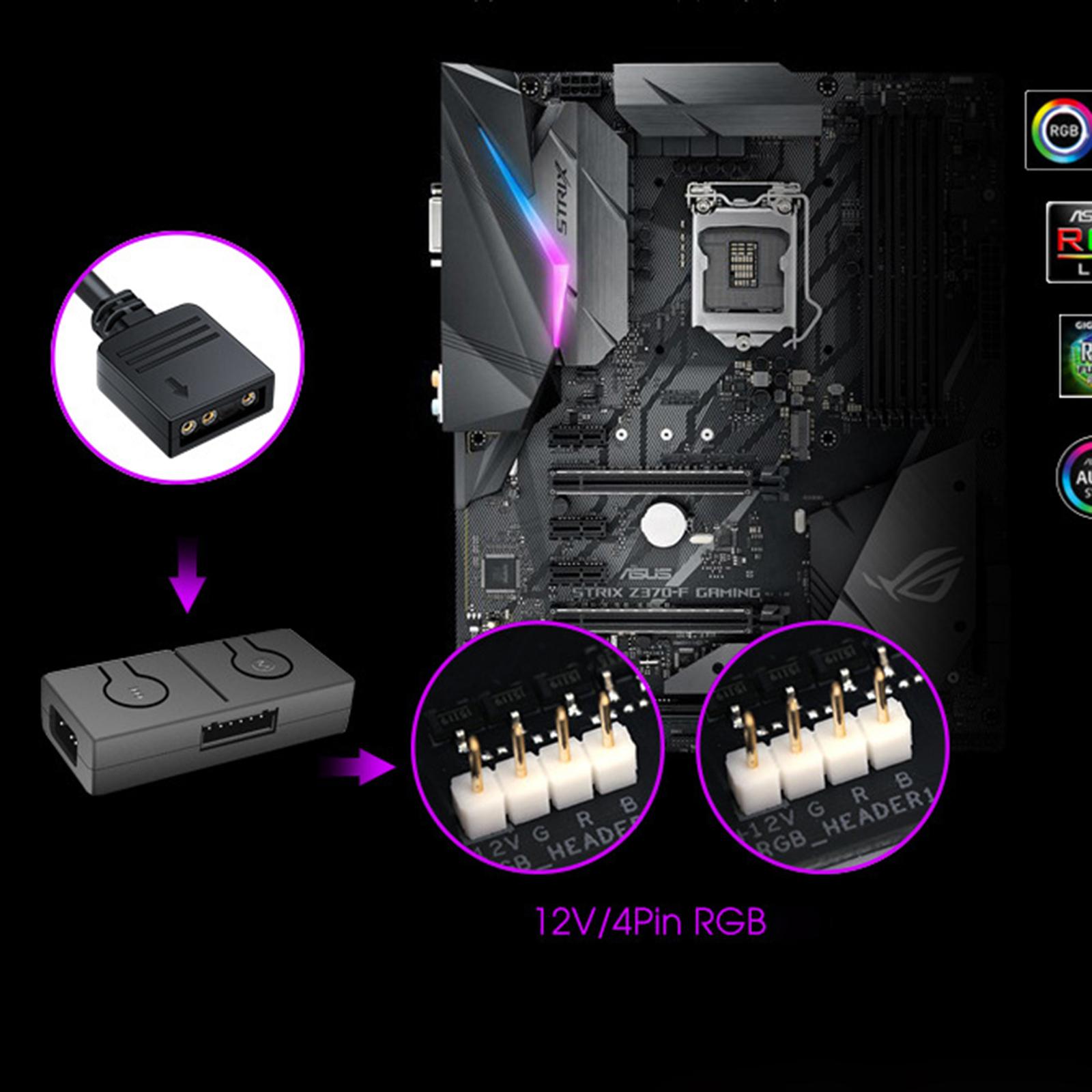 RGB Конвертер 5V до 12V RGB Хаб для передачі 3pin до 4pin ARGB Адаптер для підсвічування вентилятора Роз єм Sata Для RGB Вентилятора MSI
RGB Конвертер 5V до 12V RGB Хаб для передачі 3pin до 4pin ARGB Адаптер для підсвічування вентилятора Роз єм Sata Для RGB Вентилятора MSI