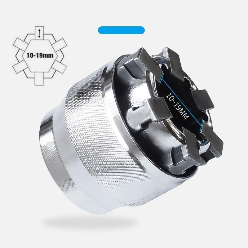1PC 3/8-дюймовий привід 10-19 мм регульований шестигранник універсальний гніздо крутний момент тріскачка гніздо адаптер гайковий ключ головка гайкового ключа гільза інструмент для ремонту
1PC 3/8-дюймовий привід 10-19 мм регульований шестигранник універсальний гніздо крутний момент тріскачка гніздо адаптер гайковий ключ головка гайкового ключа гільза інструмент для ремонту