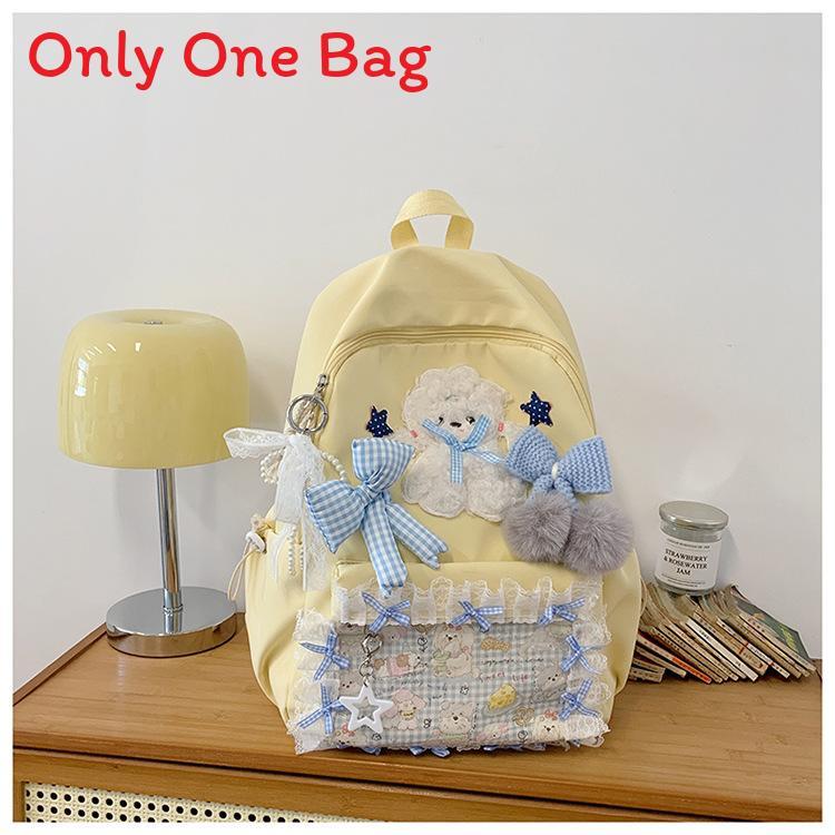 Street Style Student Backpack With Nylon For Girls And School Use
Street Style Student Backpack With Nylon For Girls And School Use