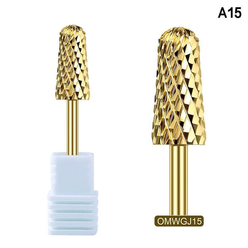 Tungsten Carbide Nail Drill Bits Milling Cutter For Remove Nail Polish UV Gel Tapered Safety End Cut Manicure Tools Golden
Tungsten Carbide Nail Drill Bits Milling Cutter For Remove Nail Polish UV Gel Tapered Safety End Cut Manicure Tools Golden