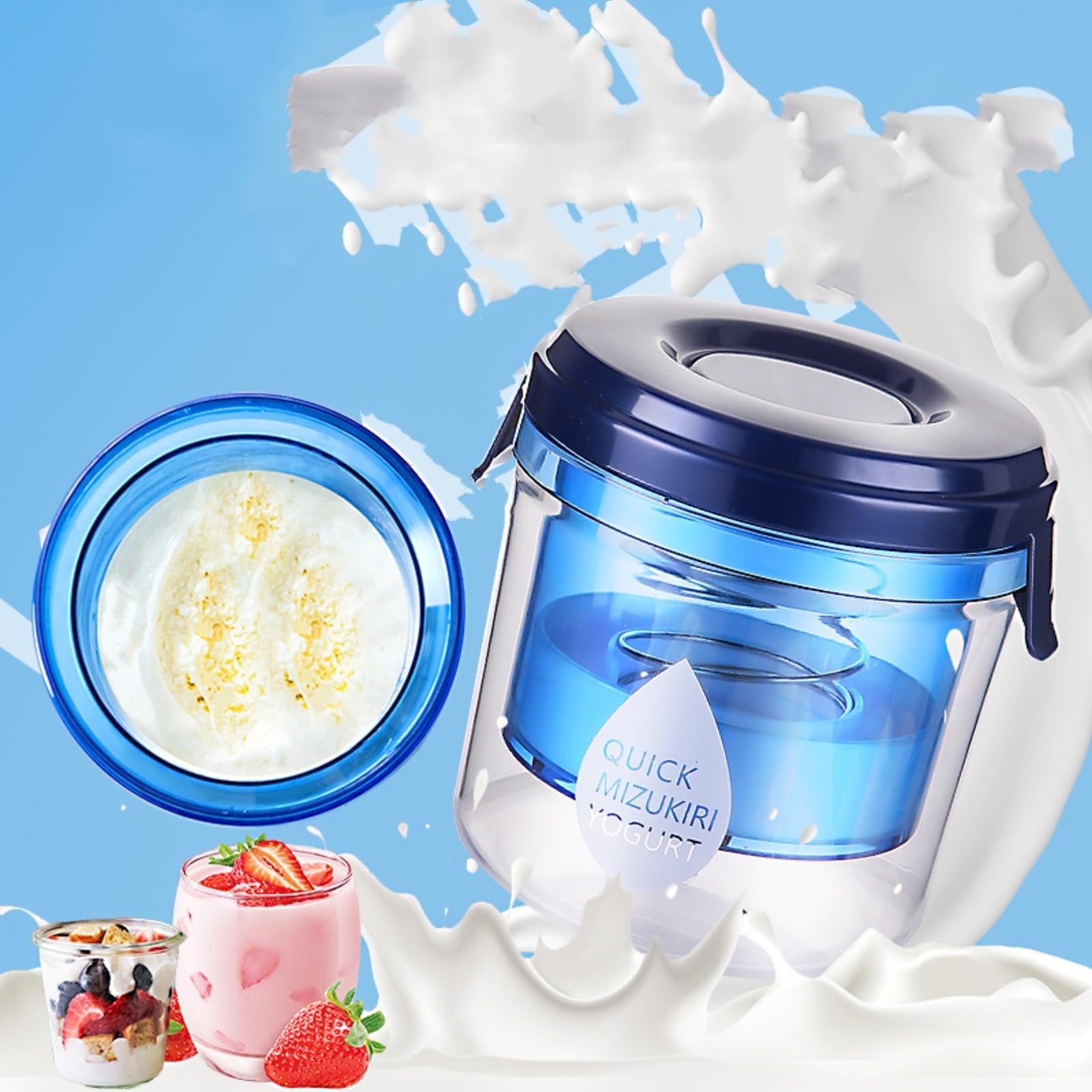 Household Greek Yogurt Strainer Portable Whey Separator Reusable Yogurt Filter (BPA Free,No FDA) Type A
Household Greek Yogurt Strainer Portable Whey Separator Reusable Yogurt Filter (BPA Free,No FDA) Type A