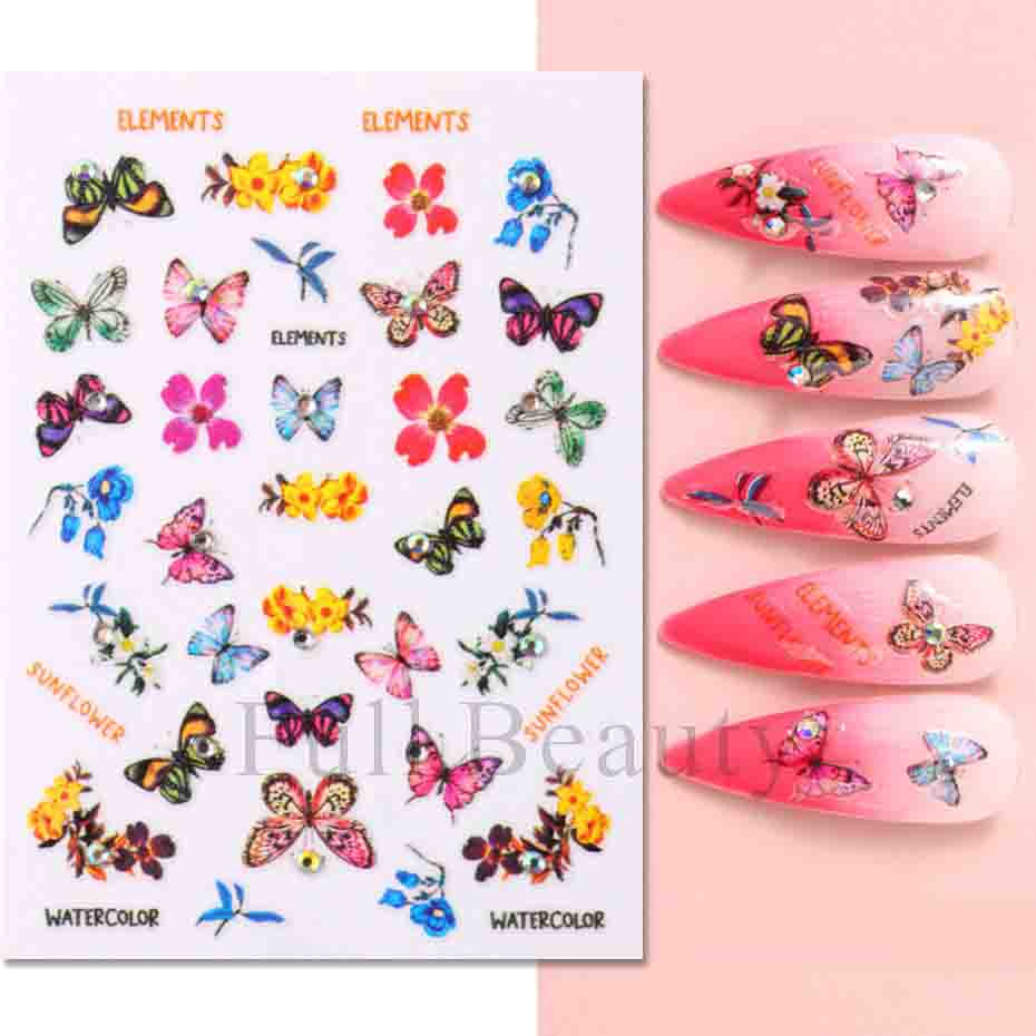 3D Красочные Наклейки Для Ногтей Цветочные Растения Наклейки Для Нейл-Арта Цветочные Бабочки Весенние Слайдеры Маникюр Декор
3D Красочные Наклейки Для Ногтей Цветочные Растения Наклейки Для Нейл-Арта Цветочные Бабочки Весенние Слайдеры Маникюр Декор