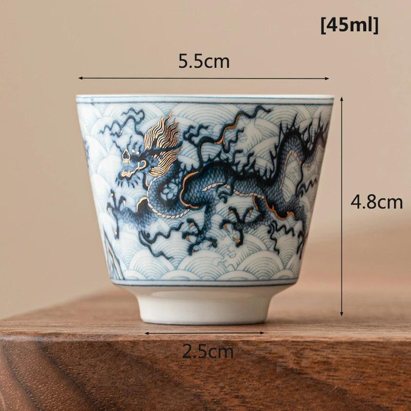 Metal Inlay Blue and White Chinese Dragon Gaiwan Single Ceramic Kungfu Tea Set Tea Making Bowl Three Parts 45-150ml
Metal Inlay Blue and White Chinese Dragon Gaiwan Single Ceramic Kungfu Tea Set Tea Making Bowl Three Parts 45-150ml