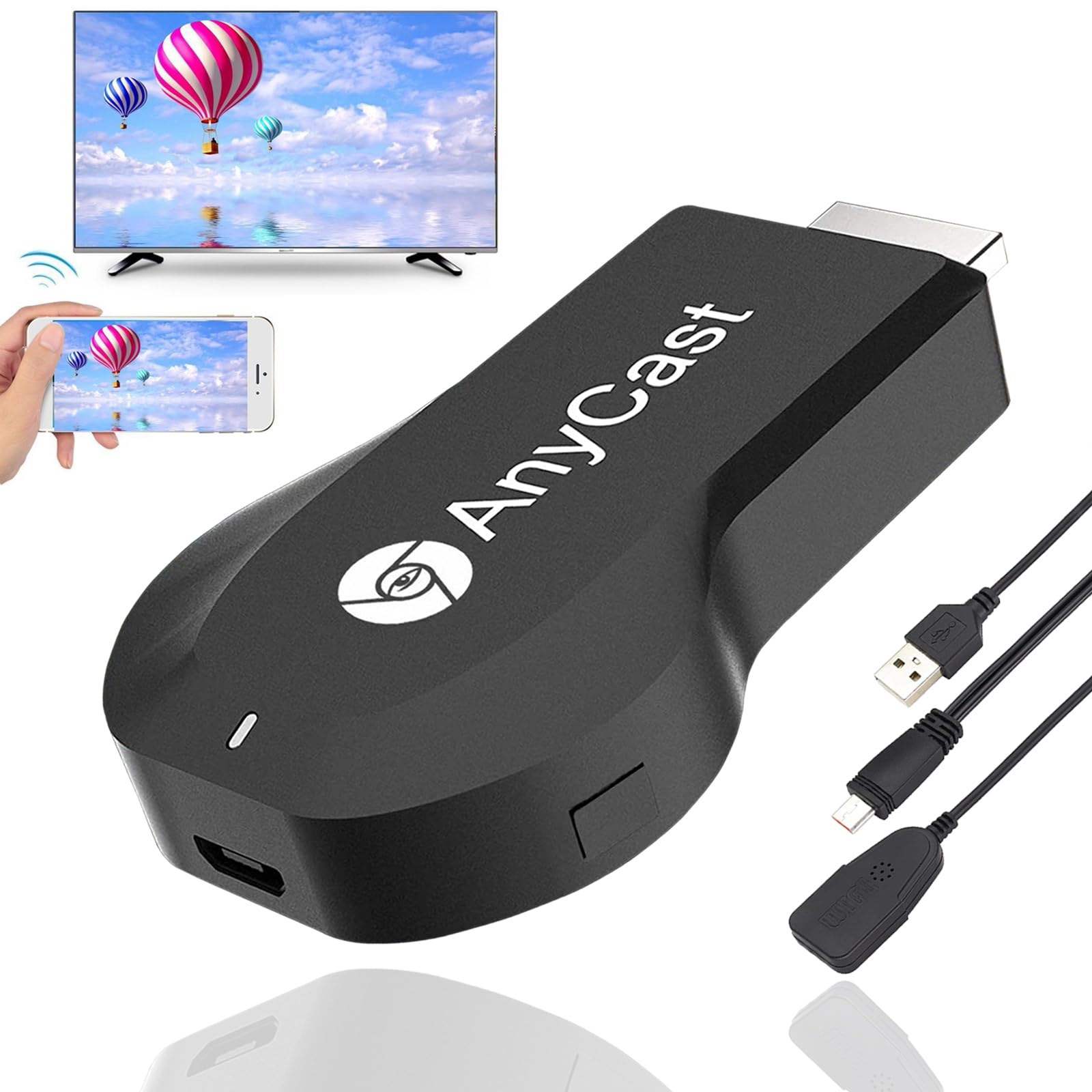 Anycast Беспроводное зеркалирование HDMI Mirror Cast Yangoo Совместимо с iPhone Отображение экрана смартфона на телевизоре смартфона Отображение YouTube на японском языке
Anycast Беспроводное зеркалирование HDMI Mirror Cast Yangoo Совместимо с iPhone Отображение экрана смартфона на телевизоре смартфона Отображение YouTube на японском языке