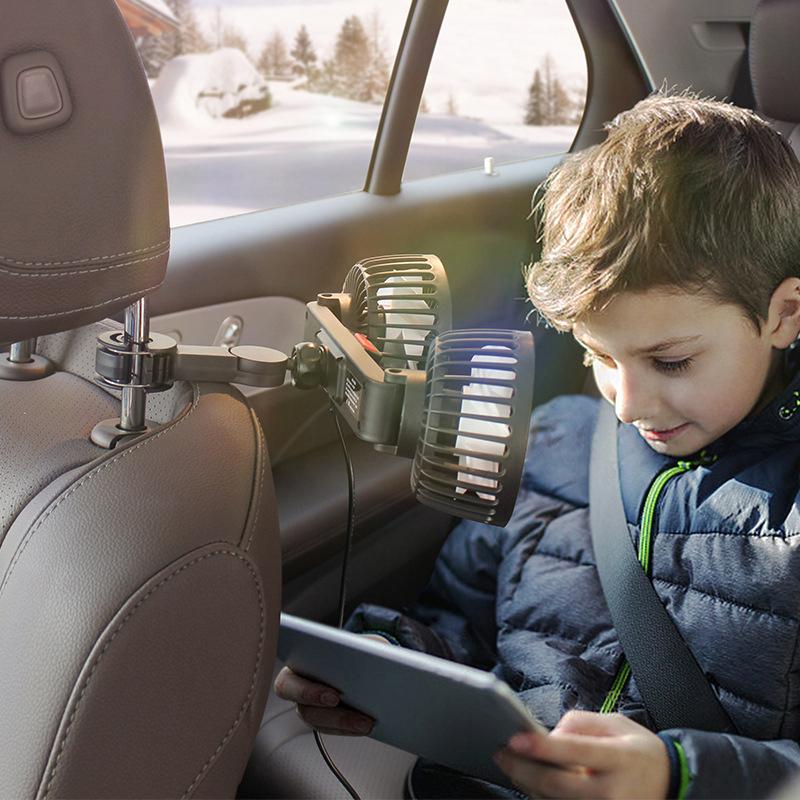 Car Seat Back Cooling Fan Usb Charge Dual Head Fan 360 Degree Rotation Neck Portable Cooler For Summer Car Accessories A1
Car Seat Back Cooling Fan Usb Charge Dual Head Fan 360 Degree Rotation Neck Portable Cooler For Summer Car Accessories A1