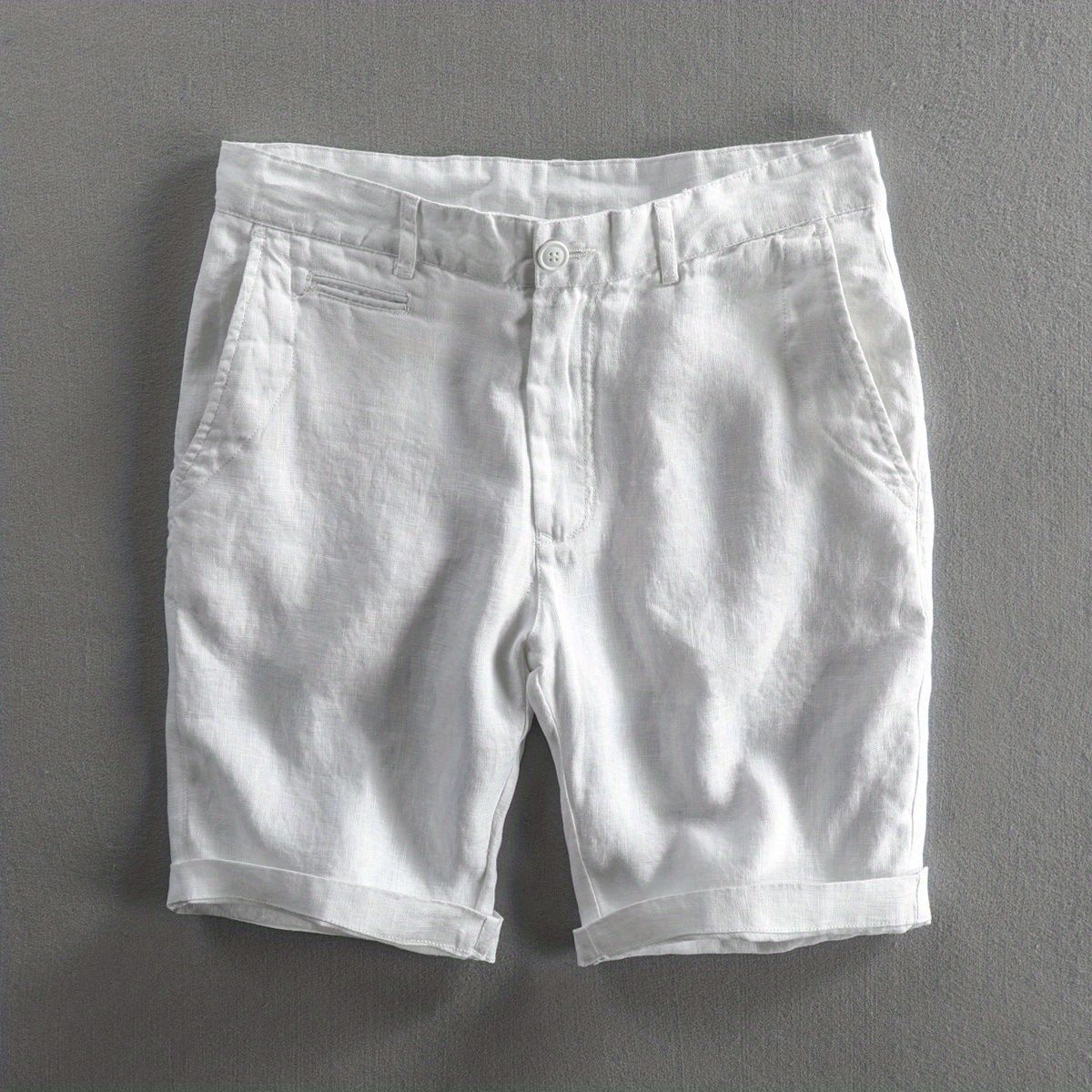 Mid Waist Linen Beach Shorts Summer Men Simple Business Casual Straight Pockets Solid Color Zipper Work Knee Length Pants 34 білий
Mid Waist Linen Beach Shorts Summer Men Simple Business Casual Straight Pockets Solid Color Zipper Work Knee Length Pants 34 білий