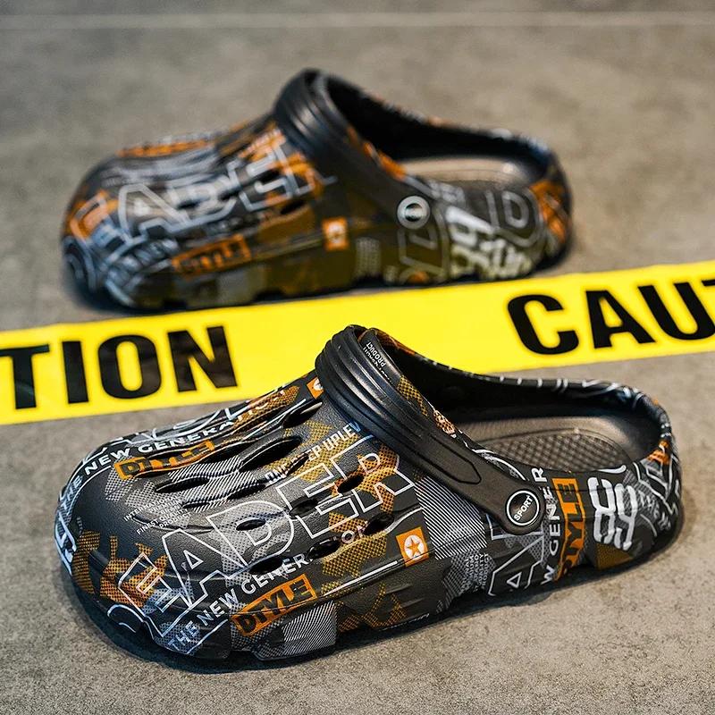 Мужские садовые сабо, мужские летние сандалии, уличные пляжные сандалии для мужчин, модные мужские туфли-сабо, дышащая обувь для воды, повседневные тапочки 43
Мужские садовые сабо, мужские летние сандалии, уличные пляжные сандалии для мужчин, модные мужские туфли-сабо, дышащая обувь для воды, повседневные тапочки 43