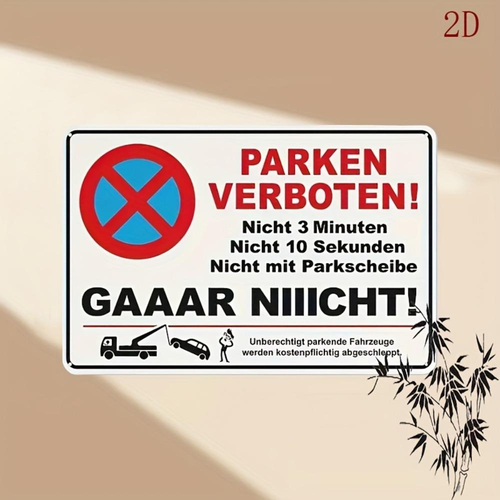 Metal Sign No Parking 20x30cm Blue Red German Style Iron Wall Art Outdoor Garden Decor білий
Metal Sign No Parking 20x30cm Blue Red German Style Iron Wall Art Outdoor Garden Decor білий