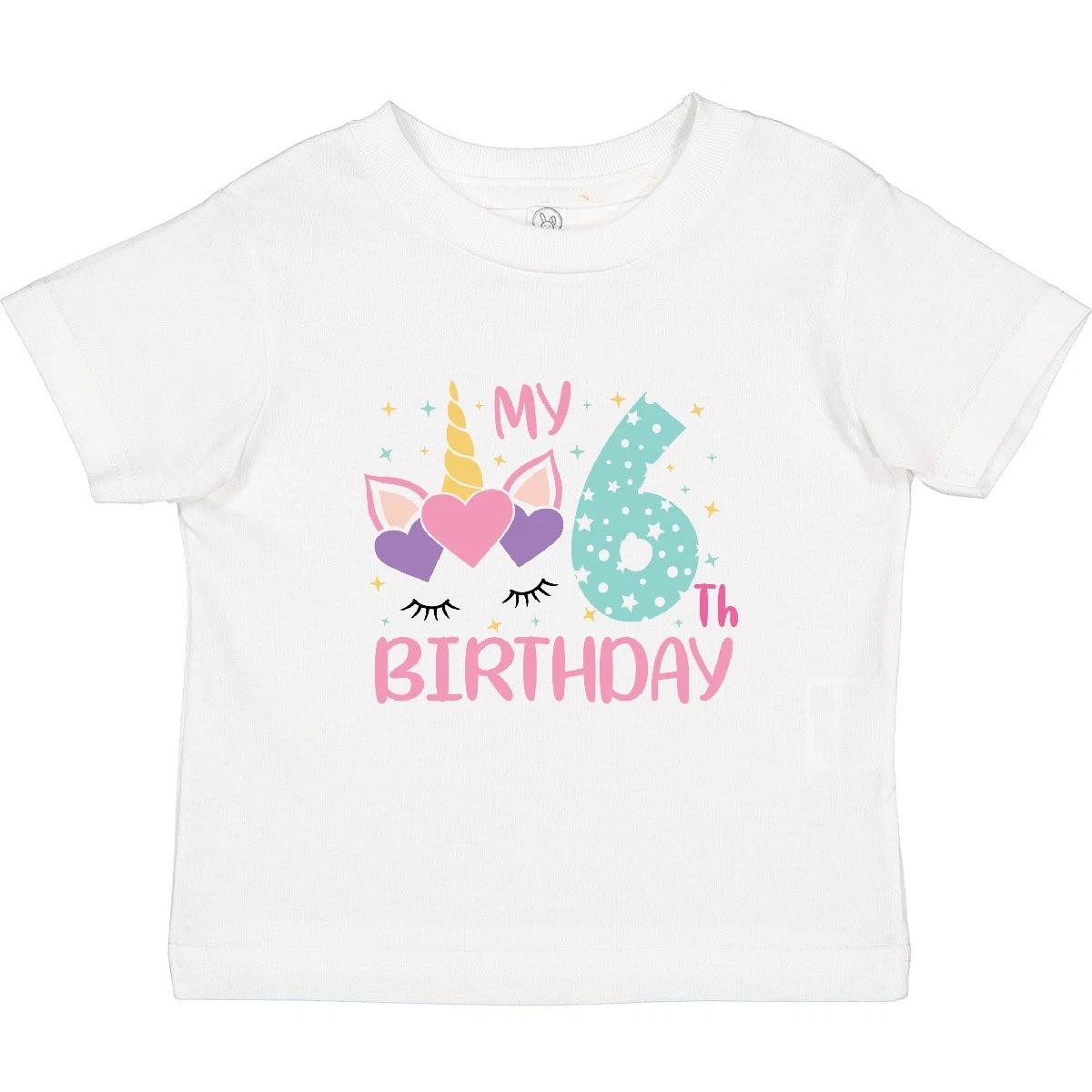 Inktastic 6th Birthday Unicorn Toddler kids boys T-Shirt Six Sixth Cute Party Child Kid 140
Inktastic 6th Birthday Unicorn Toddler kids boys T-Shirt Six Sixth Cute Party Child Kid 140