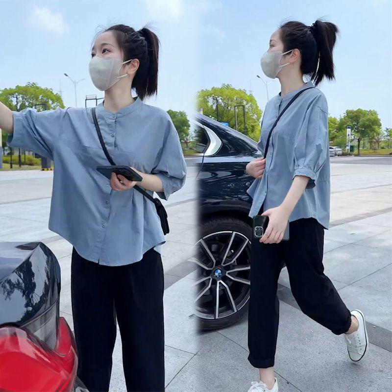 Korean Style Summer Outfit Set: Stylish Slimming Shirt & Casual Pants for a Chic, Youthful Look L (suggested for 55-60kg)
Korean Style Summer Outfit Set: Stylish Slimming Shirt & Casual Pants for a Chic, Youthful Look L (suggested for 55-60kg)