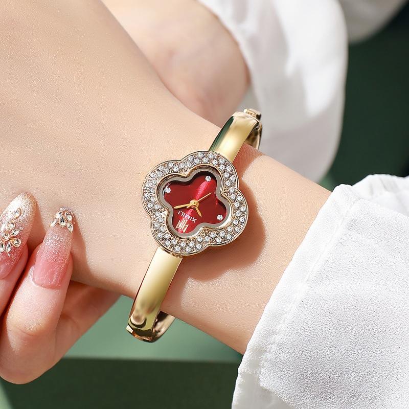 Bracelet Watch Simple Four-Leaf Clover Women S Watch New Diamond-Encrusted Light Luxury Niche Women S Watch High Value Quartz Watch Bulk price
Bracelet Watch Simple Four-Leaf Clover Women S Watch New Diamond-Encrusted Light Luxury Niche Women S Watch High Value Quartz Watch Bulk price