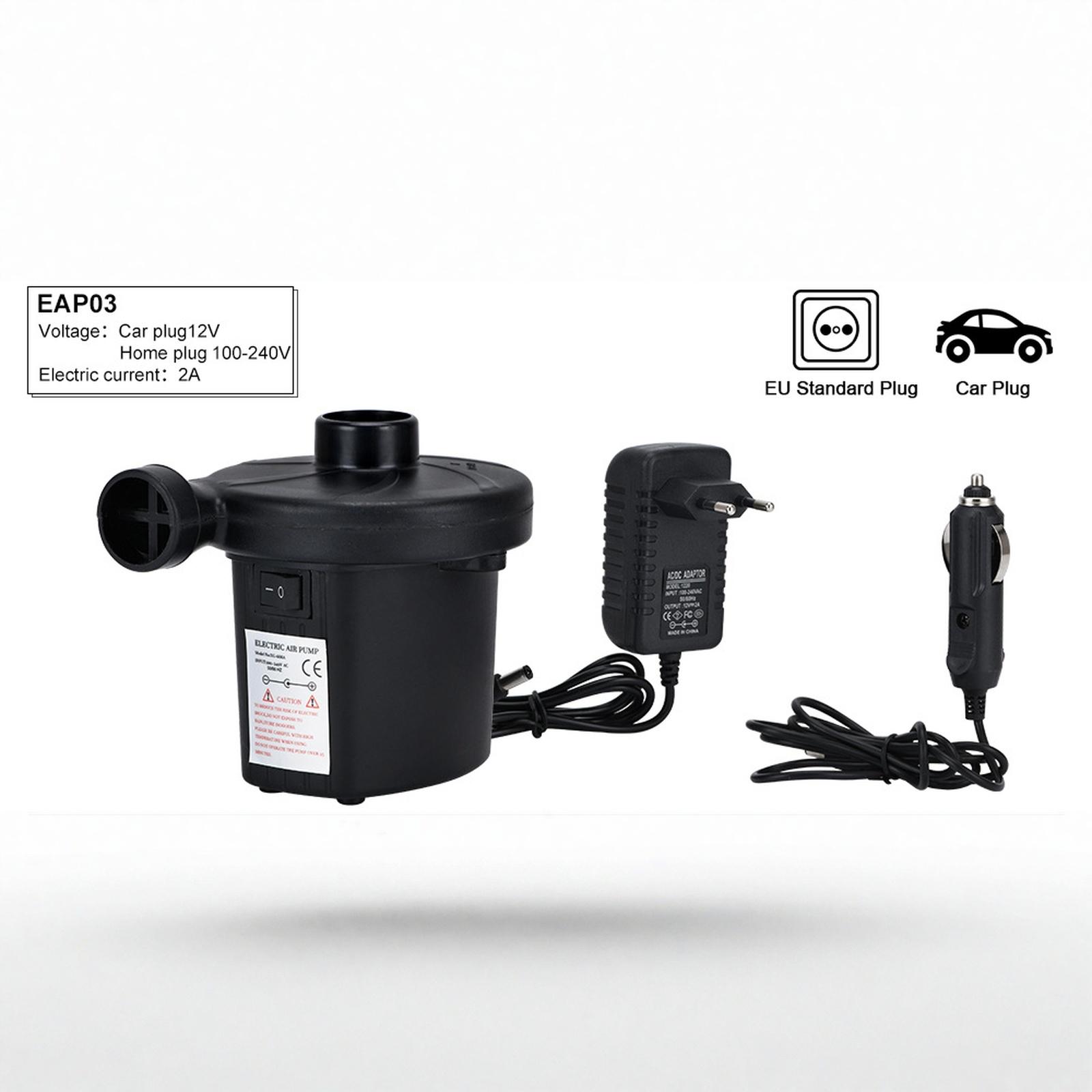 Inflatable Electric Mattress Camping Portable Quick Filling For Car Home Use One Size
Inflatable Electric Mattress Camping Portable Quick Filling For Car Home Use One Size