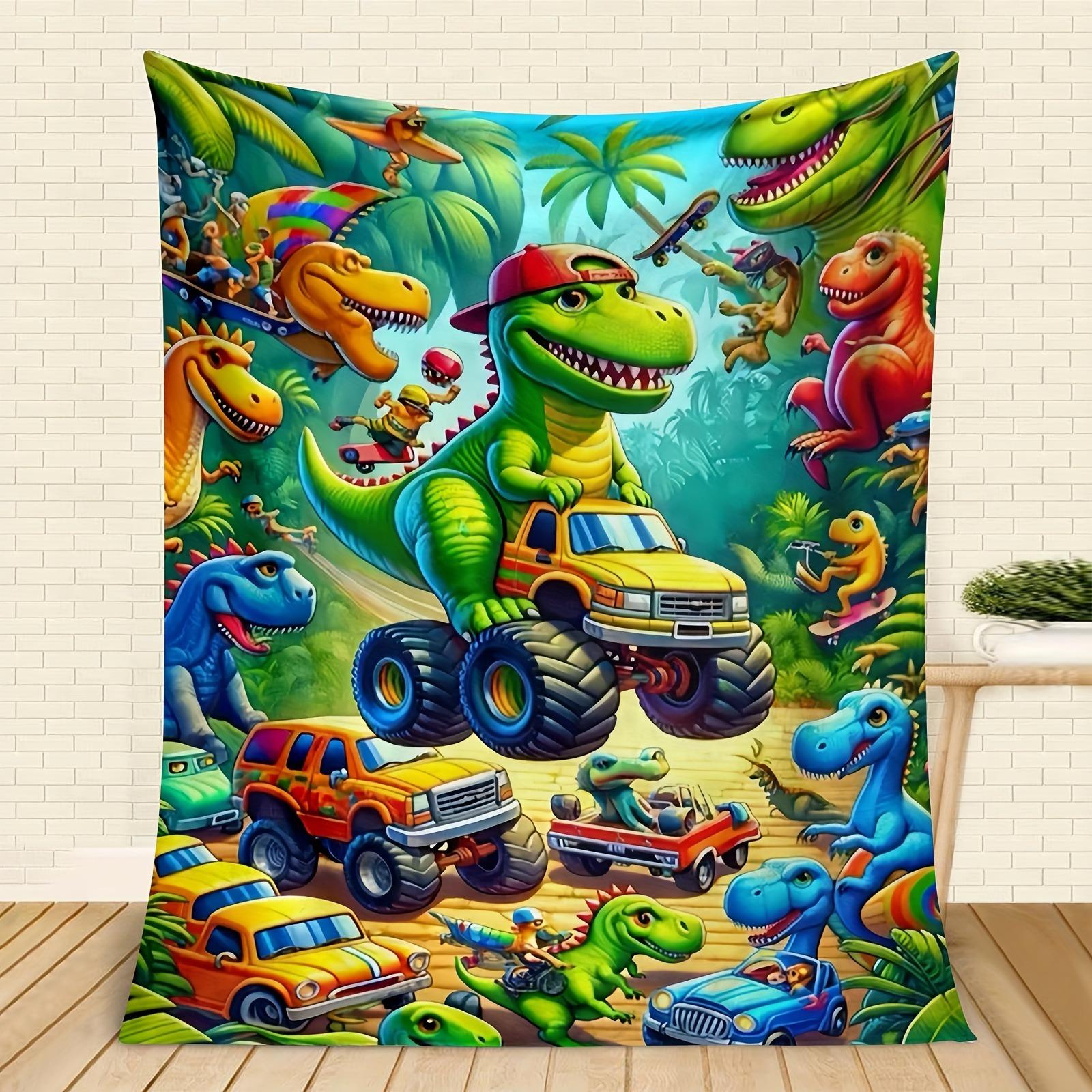1pc Dinosaur Off - Road Camping Blanket, Multi - Season Universal for Bedroom Living Room Camping, Flannel 2D Flat Decor 75cmx90cm
1pc Dinosaur Off - Road Camping Blanket, Multi - Season Universal for Bedroom Living Room Camping, Flannel 2D Flat Decor 75cmx90cm