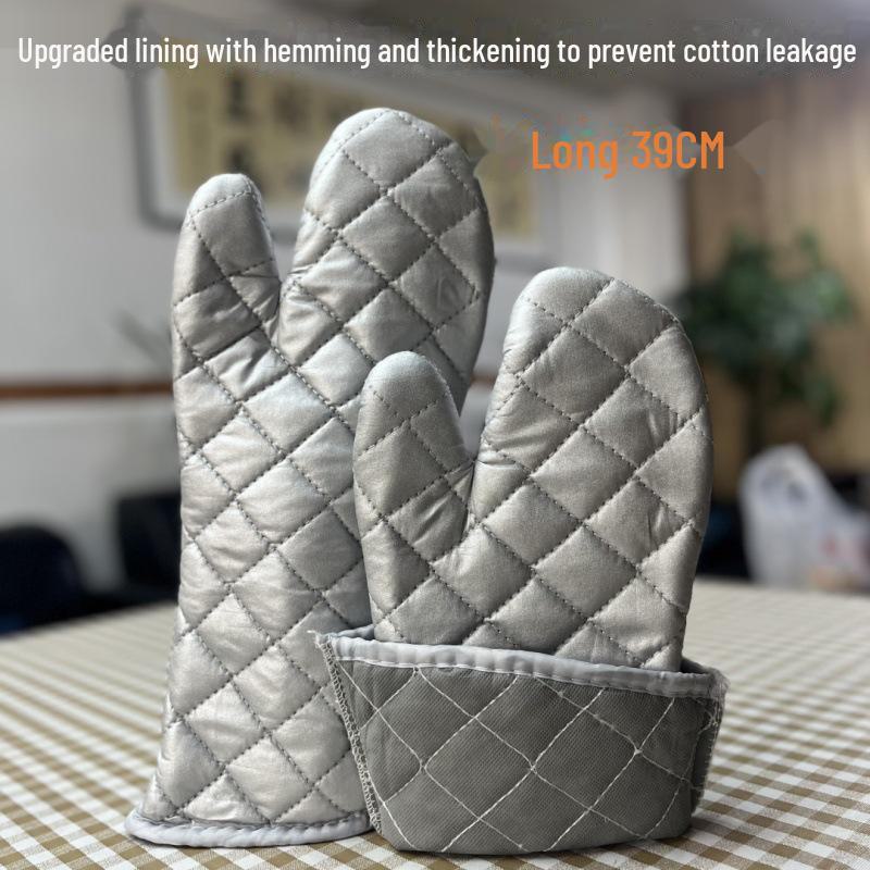 Серебряные термостойкие перчатки для духовки и микроволновки для кухни и стирки
Серебряные термостойкие перчатки для духовки и микроволновки для кухни и стирки