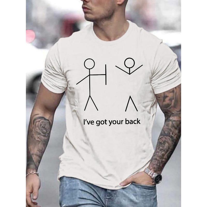European sizes Men s Casual Summer T-Shirt with Printed Design, Round Neck, Regular Fit Humorous I ve Got Your Back Graphic 4XL білий
European sizes Men s Casual Summer T-Shirt with Printed Design, Round Neck, Regular Fit Humorous I ve Got Your Back Graphic 4XL білий