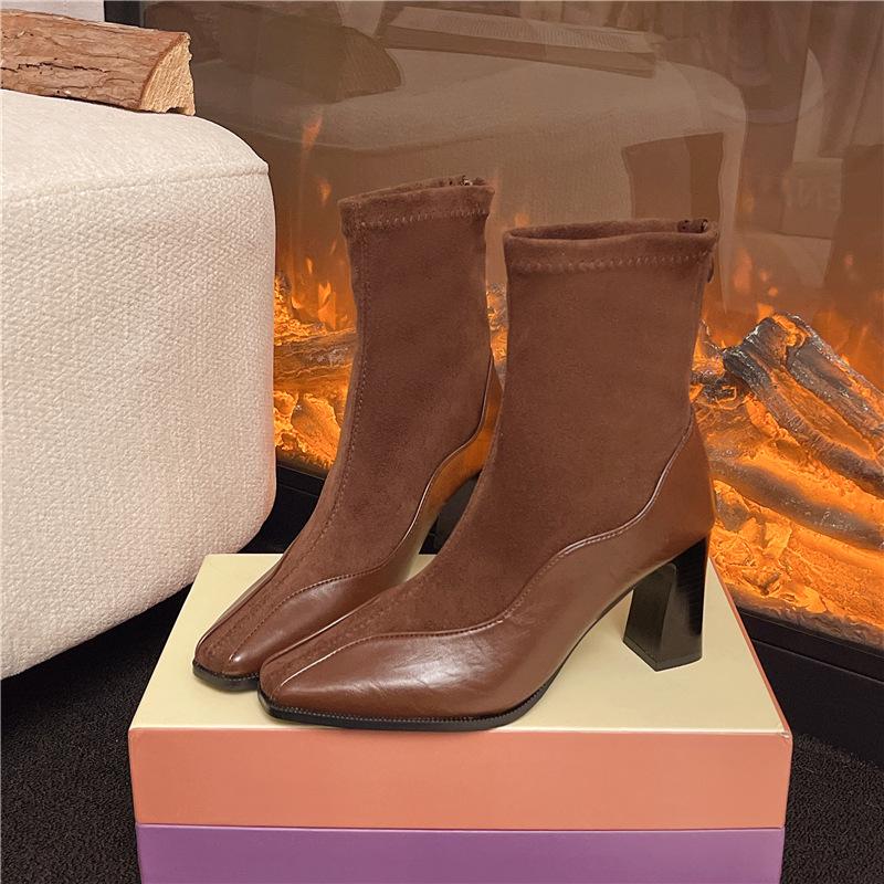 Модные ретро-стильные эластичные демисезонные и зимние короткие сапоги на высоком каблуке женские тонкие сапоги Майяр замшевые на толстом каблуке модные сапоги 40 коричневый
Модные ретро-стильные эластичные демисезонные и зимние короткие сапоги на высоком каблуке женские тонкие сапоги Майяр замшевые на толстом каблуке модные сапоги 40 коричневый