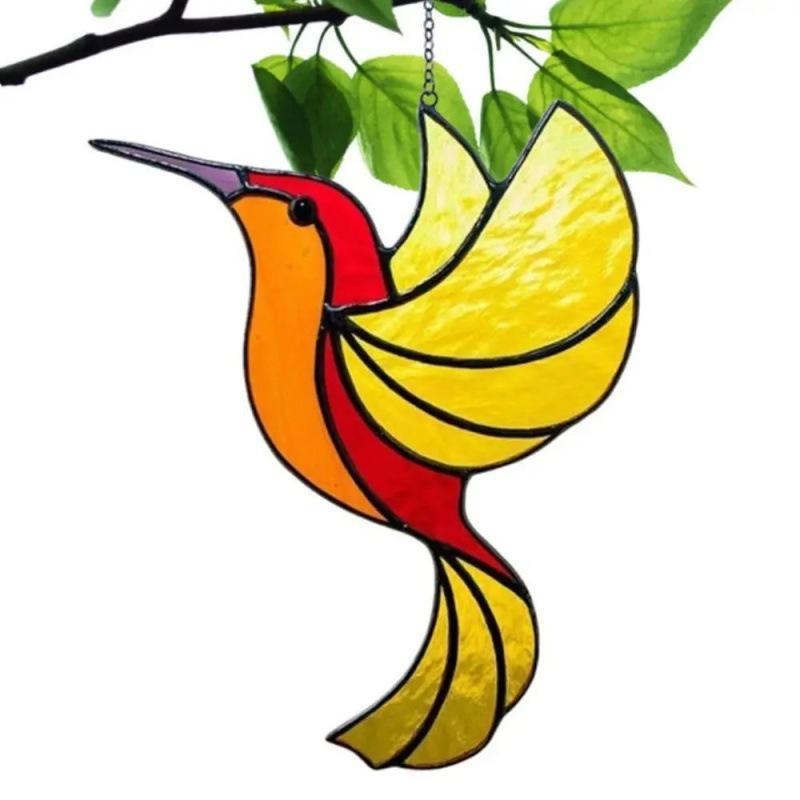 Acrylic 2D Flat Colorful Hummingbird Hanging Pendant Wind Chime Suncatcher Home Window Ornament Garden Decor Car Decoration жовтий
Acrylic 2D Flat Colorful Hummingbird Hanging Pendant Wind Chime Suncatcher Home Window Ornament Garden Decor Car Decoration жовтий