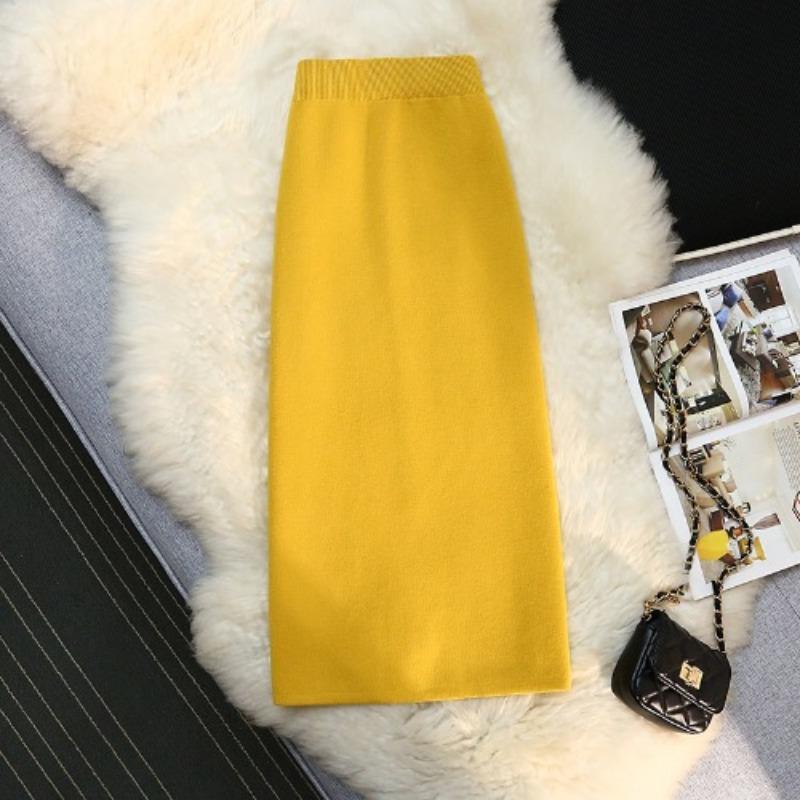 Новая корейская зимняя универсальная облегающая трикотажная шерстяная юбка средней длины однотонная юбка для женщин XL
Новая корейская зимняя универсальная облегающая трикотажная шерстяная юбка средней длины однотонная юбка для женщин XL