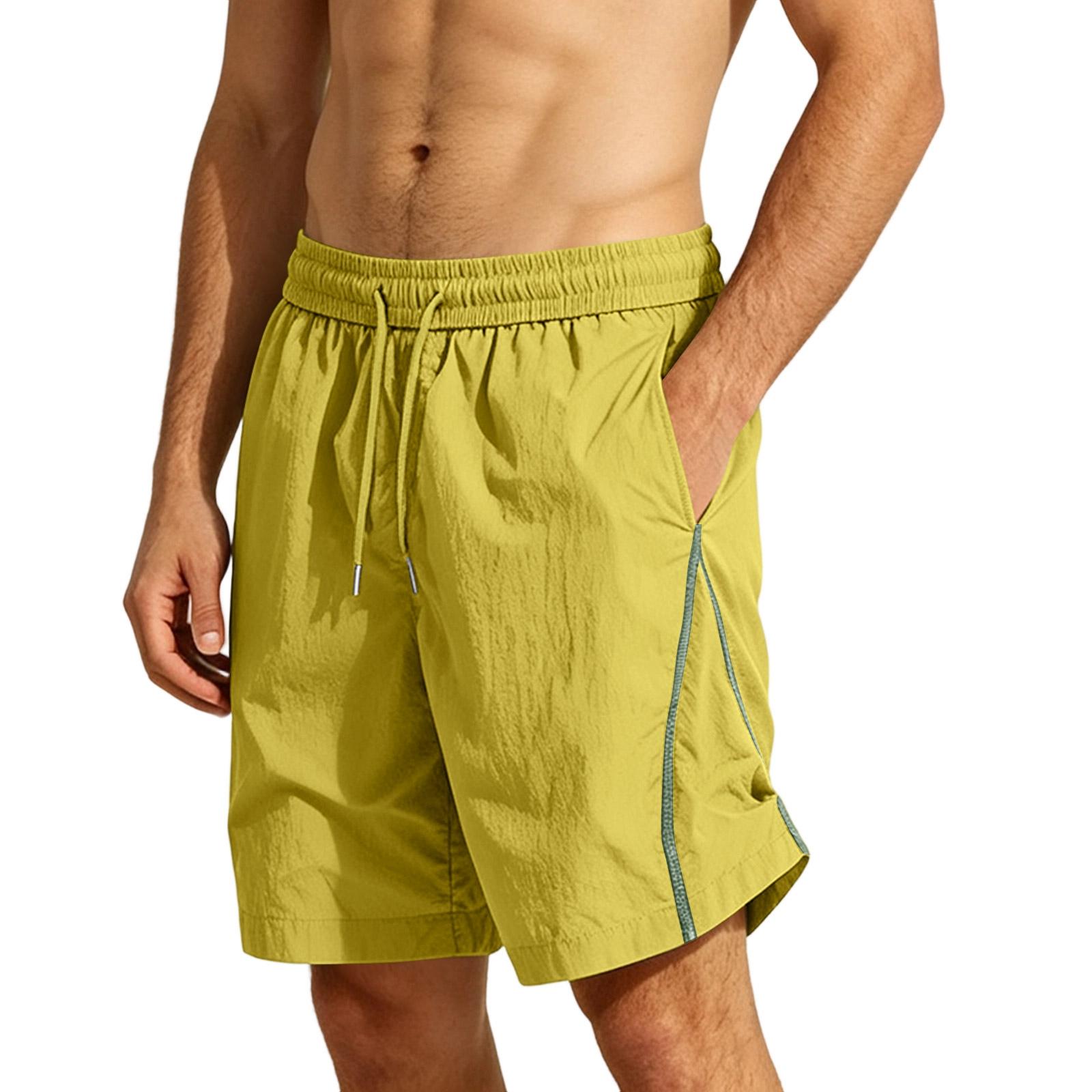 Men Lightweight Breathable Quick Dry Shorts with Drawstring Elastic Waistband Outdoor Casual Relaxed Fit for Daily Wear XL жовтий
Men Lightweight Breathable Quick Dry Shorts with Drawstring Elastic Waistband Outdoor Casual Relaxed Fit for Daily Wear XL жовтий