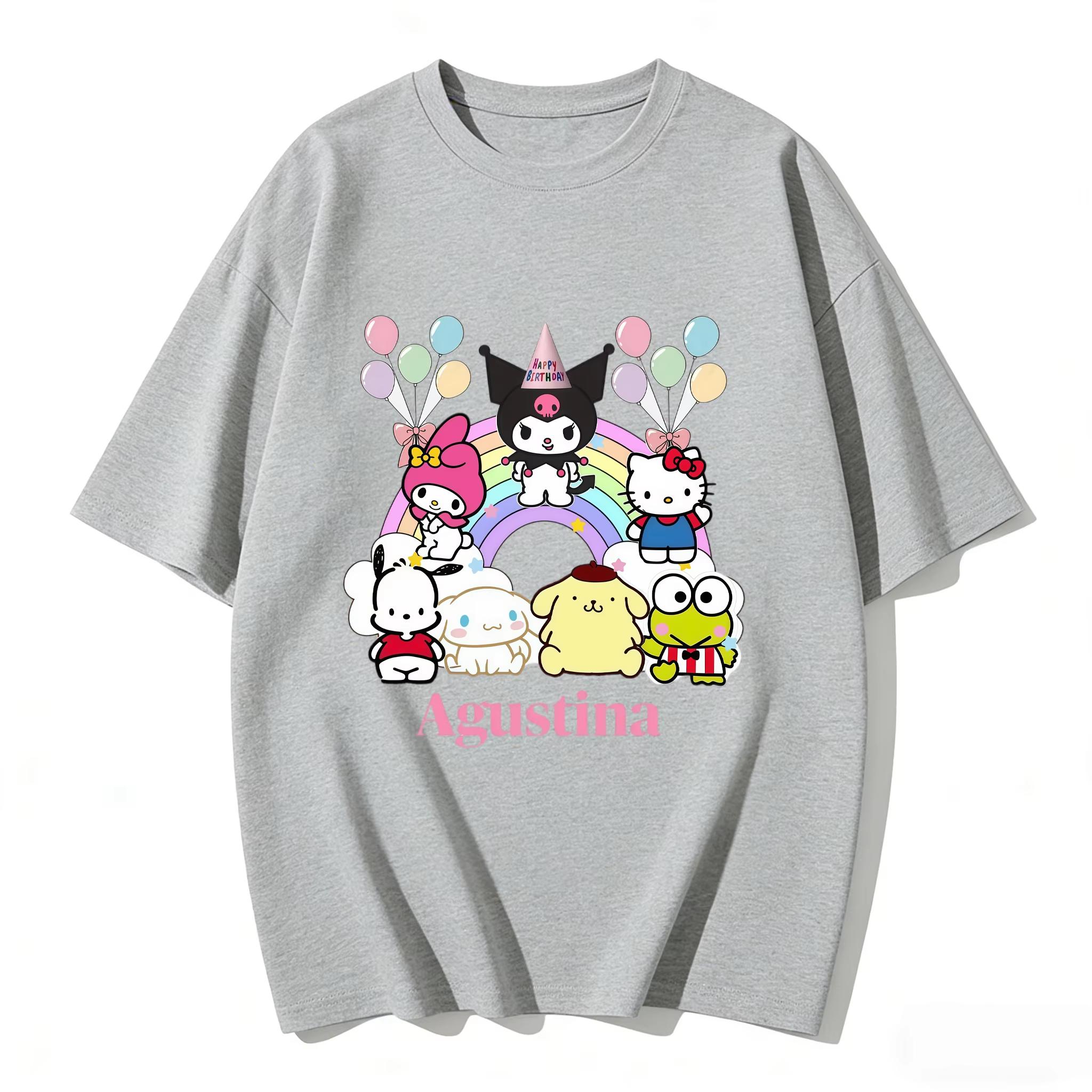 The 2026 New Sanrio Character Birthday Cartoon Print Tshirt Is A Casual Short Sleeve Tshirt for Girls and Boys for Families S
The 2026 New Sanrio Character Birthday Cartoon Print Tshirt Is A Casual Short Sleeve Tshirt for Girls and Boys for Families S