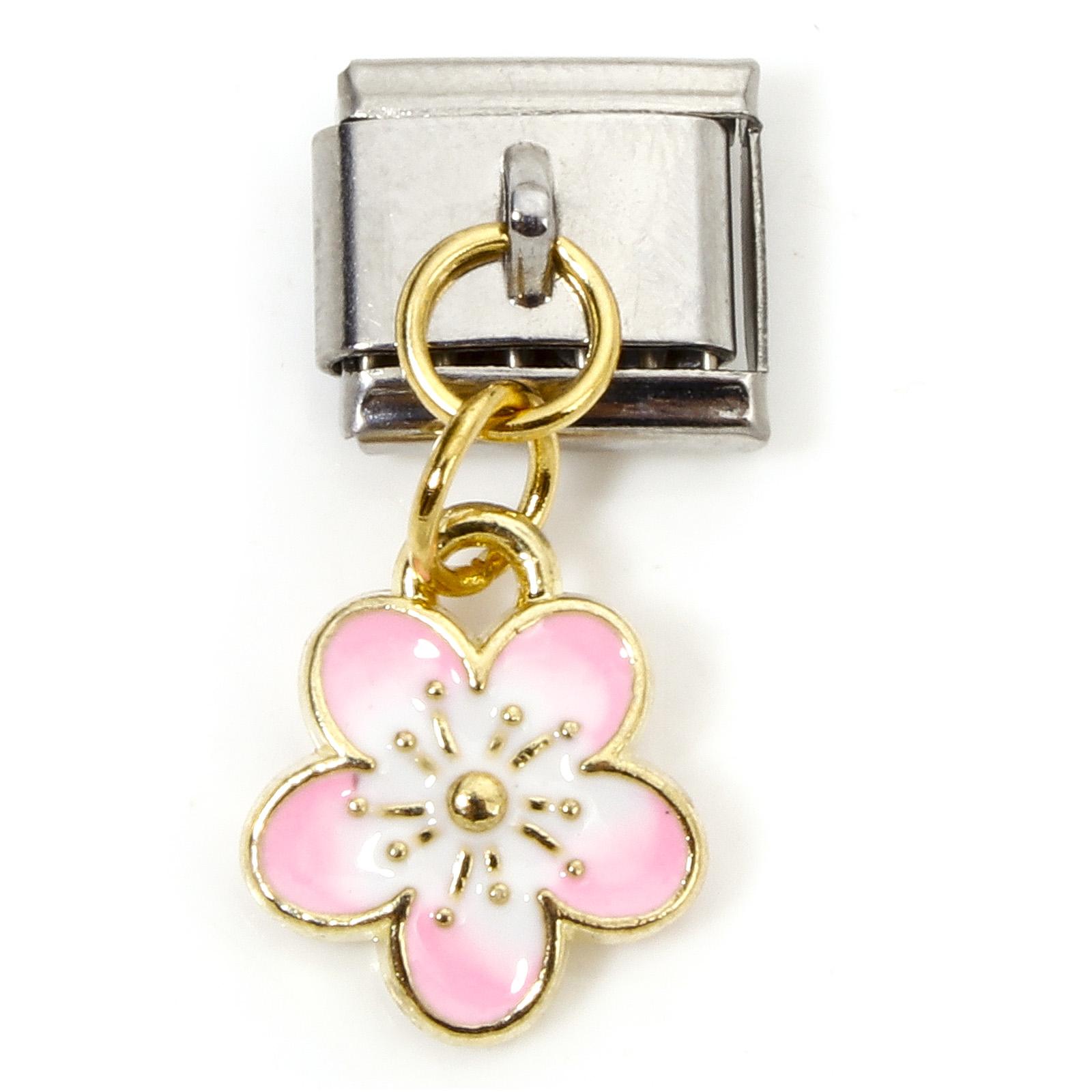 1 PieceItalian Charm Links For DIY Bracelet Jewelry Making Rectangle Cherry Blossom Sakura Flower Double-sided Enamel 10mm x 9mm 10x9mm
1 PieceItalian Charm Links For DIY Bracelet Jewelry Making Rectangle Cherry Blossom Sakura Flower Double-sided Enamel 10mm x 9mm 10x9mm