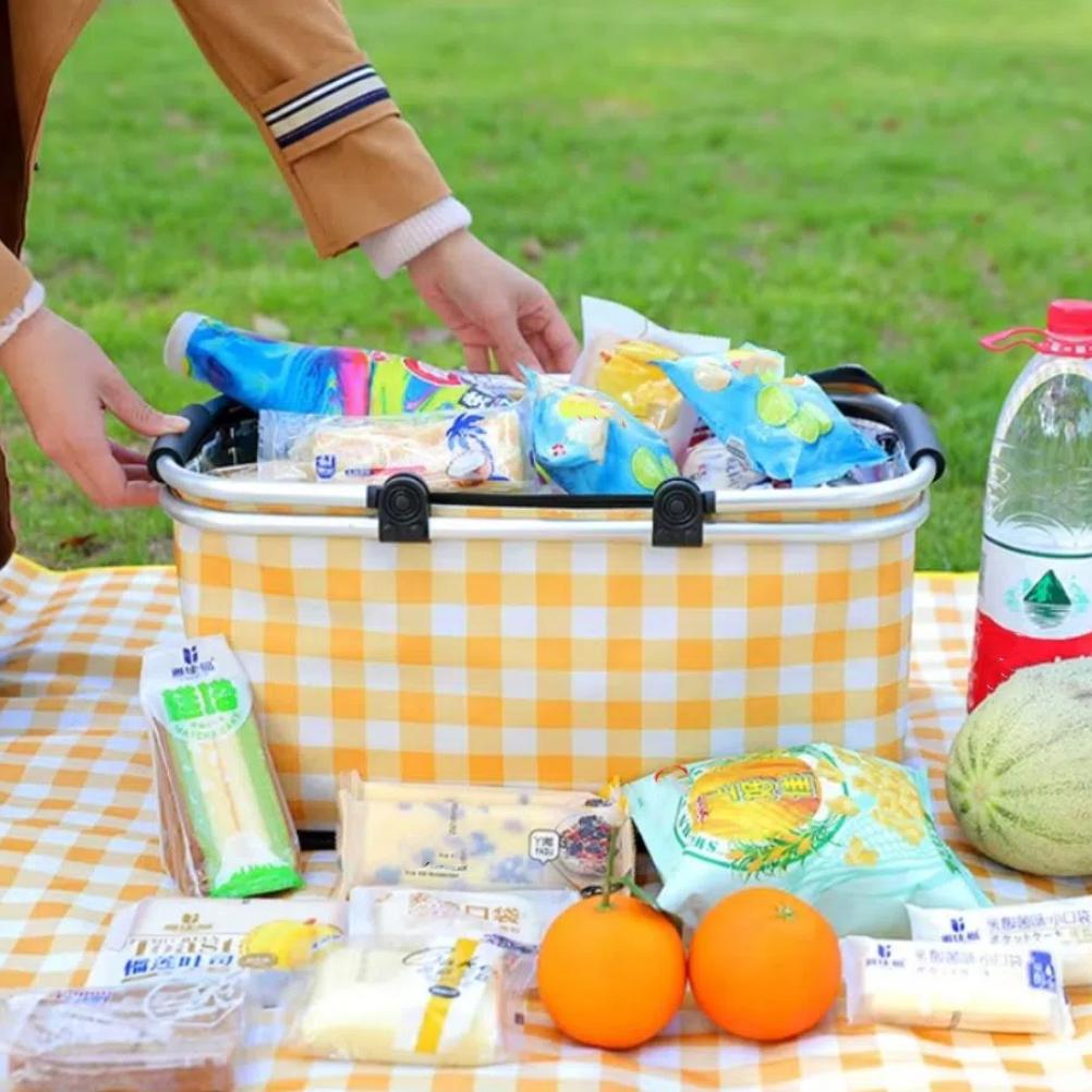 Colorful Plaid Travel Thermal Bag Large-capacity Camping Insulated Bags Outdoor Picnic Bag Home Green Leaves
Colorful Plaid Travel Thermal Bag Large-capacity Camping Insulated Bags Outdoor Picnic Bag Home Green Leaves