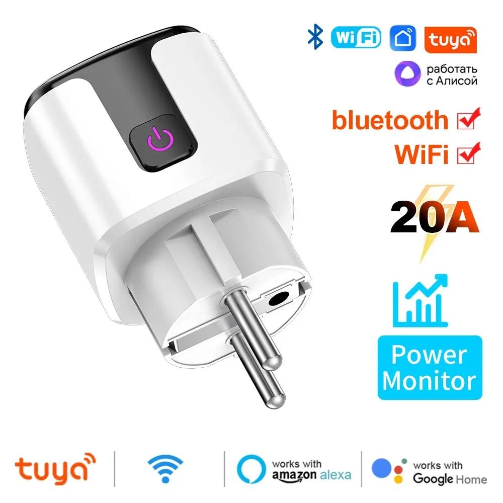 Tuya Smart 20A EU Plug WiFi Bluetooth Socket With Power Monitoring Timer Child Lock Outlet For Google Home Alexa SmartThings
Tuya Smart 20A EU Plug WiFi Bluetooth Socket With Power Monitoring Timer Child Lock Outlet For Google Home Alexa SmartThings