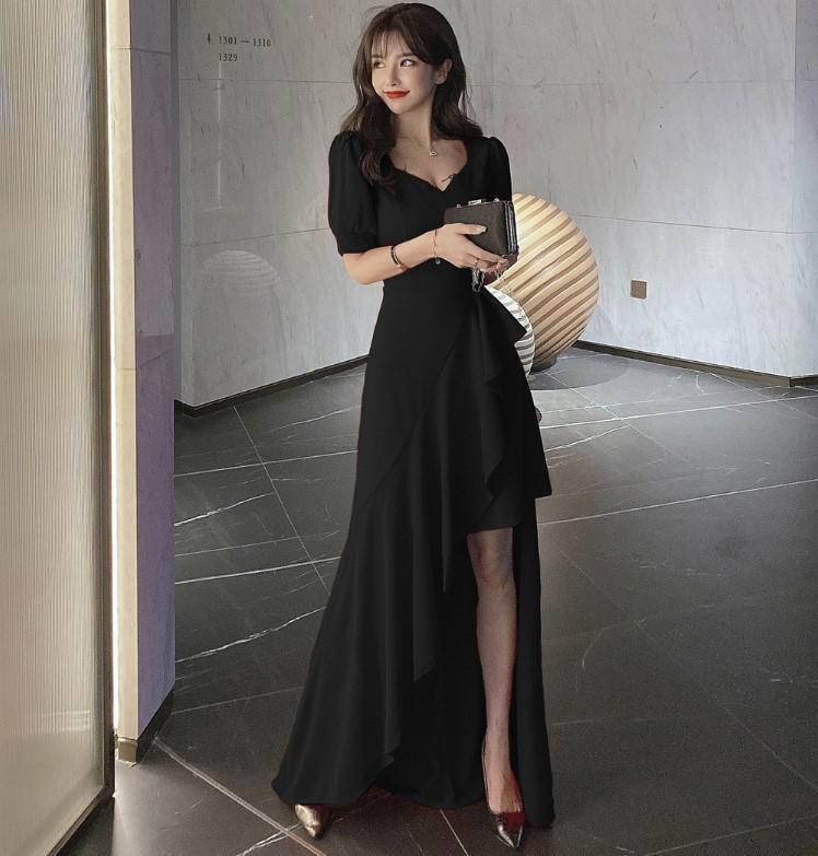 Real shot Muse Fan fashion evening dress summer new temperament socialite sexy slim dress XL чорний
Real shot Muse Fan fashion evening dress summer new temperament socialite sexy slim dress XL чорний