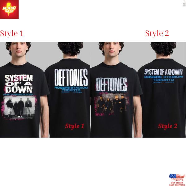 System Of A Down X Deftones Toronto Canada 2025 On Sep 3 And 5 2025 T-Shirt Unisex T-Shirt XXXXL
System Of A Down X Deftones Toronto Canada 2025 On Sep 3 And 5 2025 T-Shirt Unisex T-Shirt XXXXL